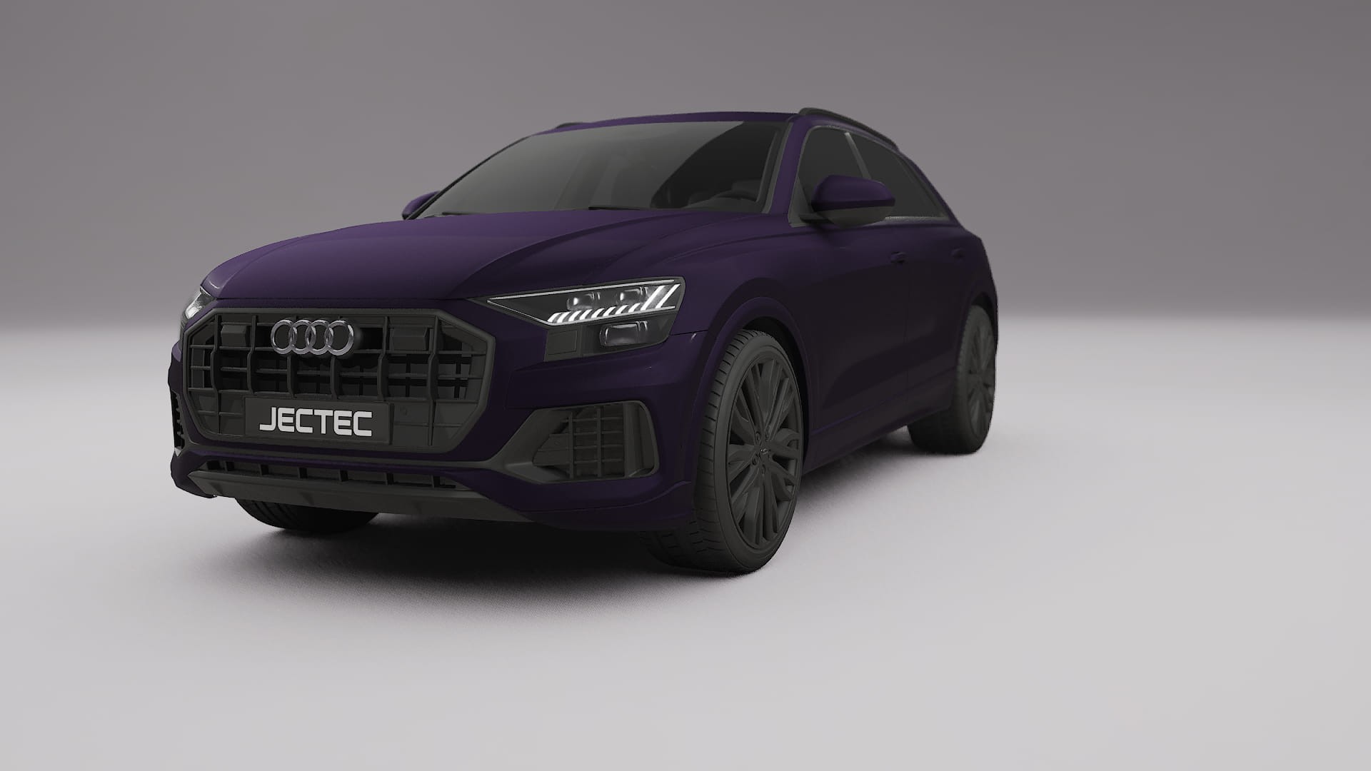 Audi Q8 F1 prefacelift pre LCI TPU Lackskyddsfilm | VIOLET Färgskiftande PPF – Komplett Förskuret Kit