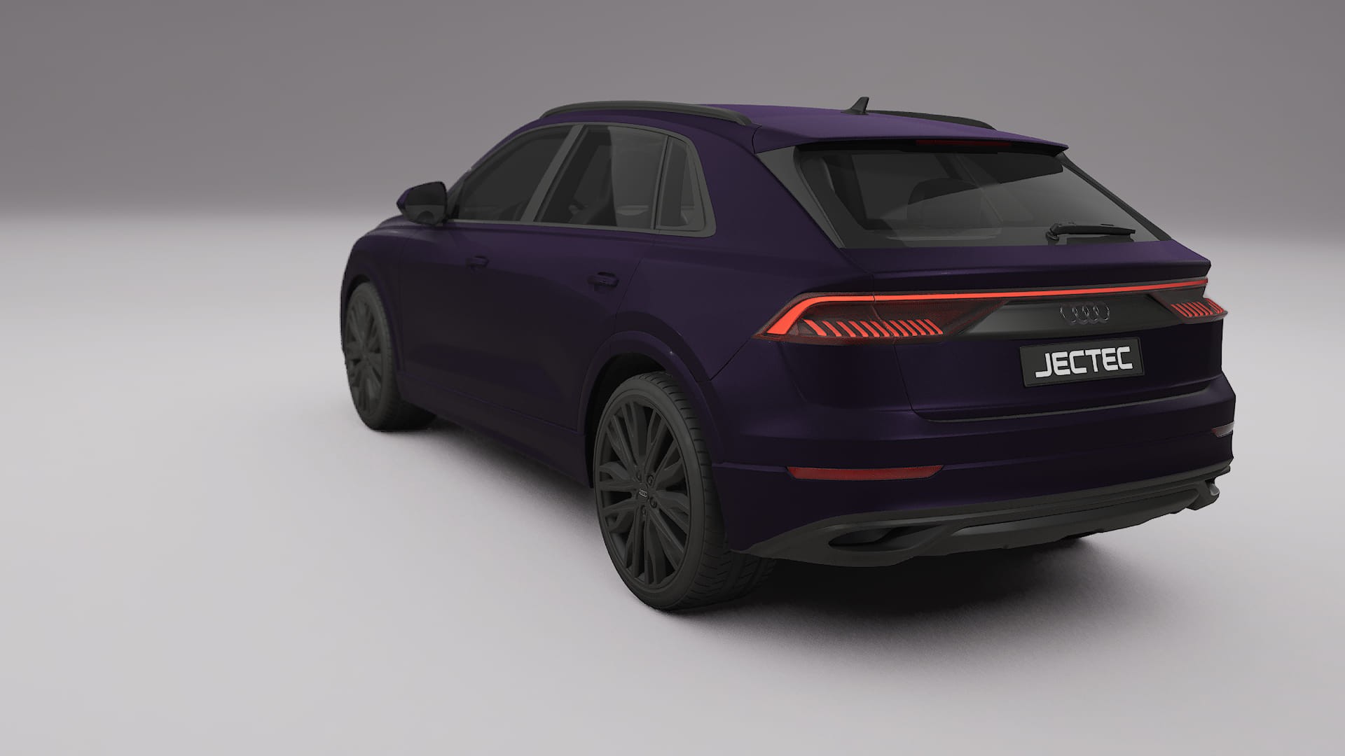 Audi Q8 F1 prefacelift pre LCI TPU Lackskyddsfilm | VIOLET Färgskiftande PPF – Komplett Förskuret Kit