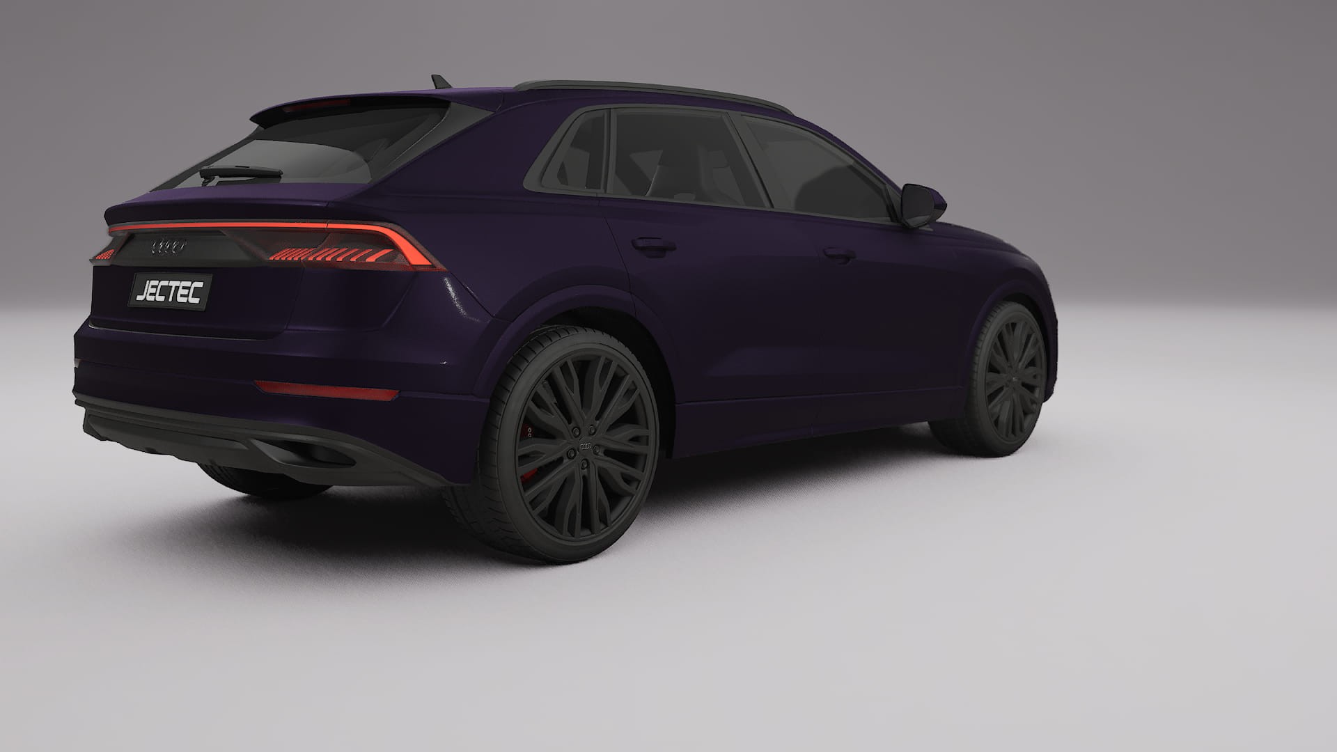 Audi Q8 F1 prefacelift pre LCI TPU Lackskyddsfilm | VIOLET Färgskiftande PPF – Komplett Förskuret Kit