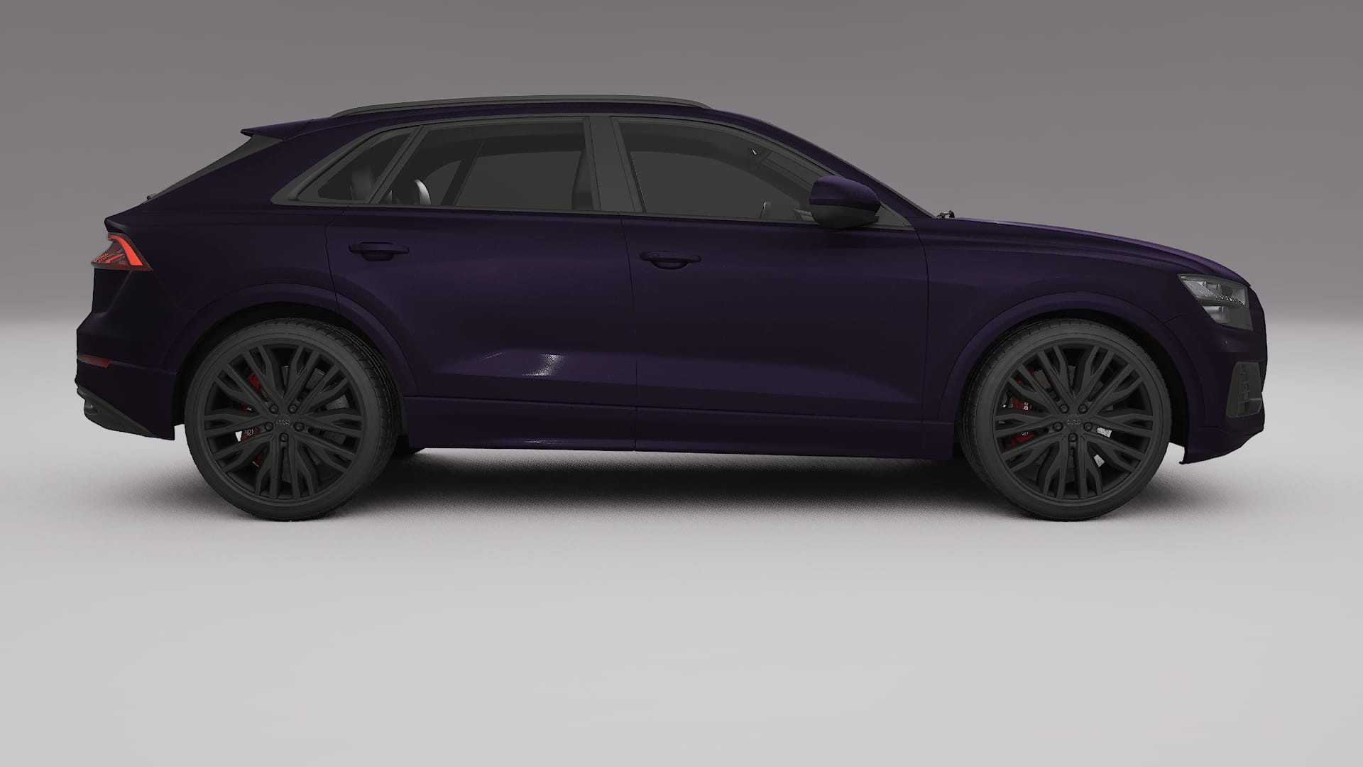 Audi Q8 F1 prefacelift pre LCI TPU Lackskyddsfilm | VIOLET Färgskiftande PPF – Komplett Förskuret Kit