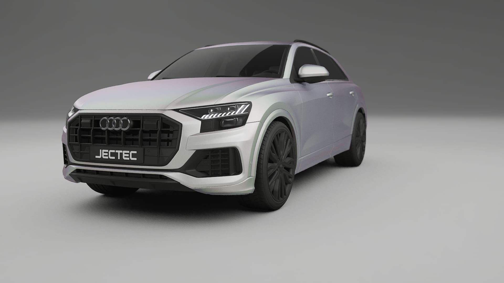 Audi Q8 F1 prefacelift pre LCI TPU Lackskyddsfilm | NEBULA Färgskiftande PPF – Komplett Förskuret Kit