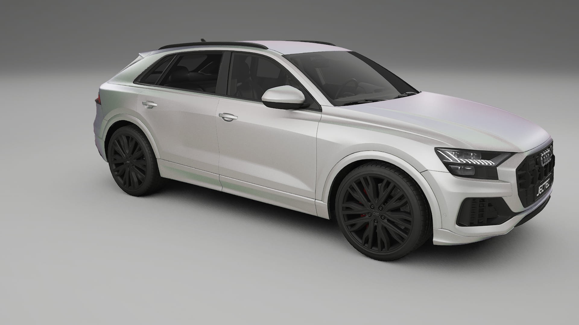 Audi Q8 F1 prefacelift pre LCI TPU Lackskyddsfilm | NEBULA Färgskiftande PPF – Komplett Förskuret Kit