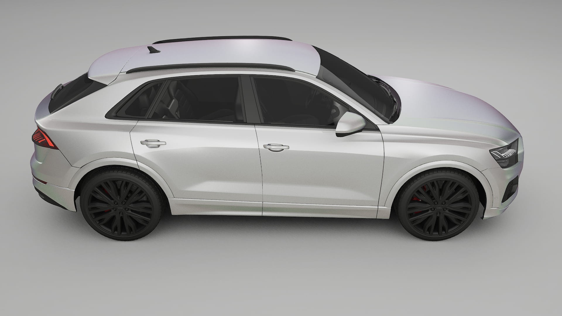 Audi Q8 F1 prefacelift pre LCI TPU Lackskyddsfilm | NEBULA Färgskiftande PPF – Komplett Förskuret Kit