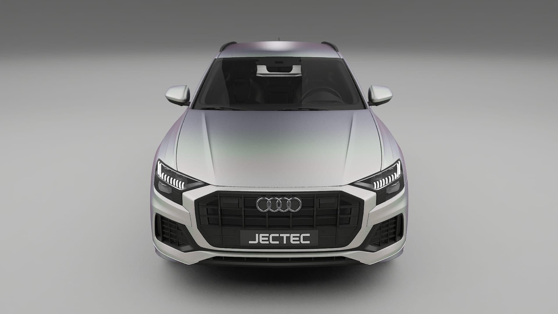 Audi Q8 F1 prefacelift pre LCI TPU Lackskyddsfilm | NEBULA Färgskiftande PPF – Komplett Förskuret Kit