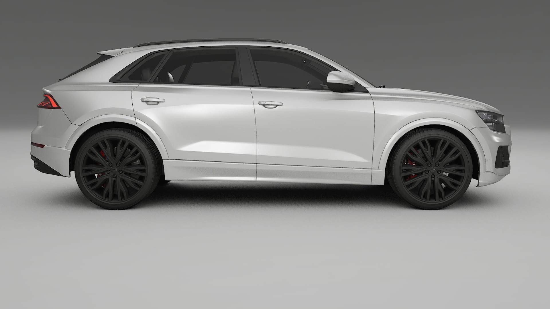 Audi Q8 F1 prefacelift pre LCI TPU Lackskyddsfilm | OPAL Färgskiftande PPF – Komplett Förskuret Kit