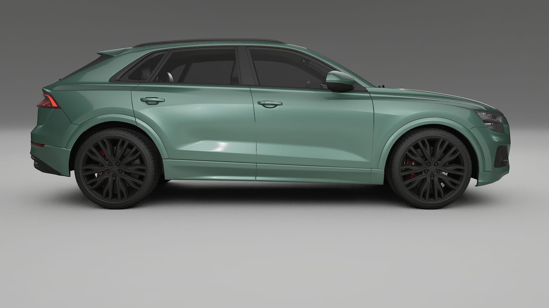 Audi Q8 F1 prefacelift pre LCI TPU Lackskyddsfilm | EVERGREEN Färgskiftande PPF – Komplett Förskuret Kit