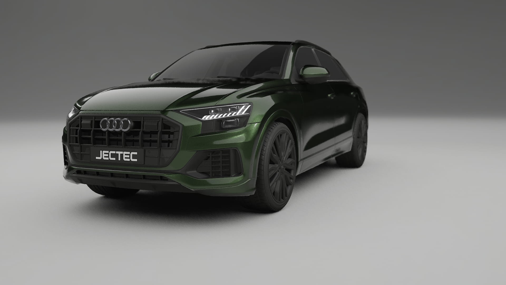Audi Q8 F1 prefacelift pre LCI TPU Lackskyddsfilm | LAGOON Färgskiftande PPF – Komplett Förskuret Kit