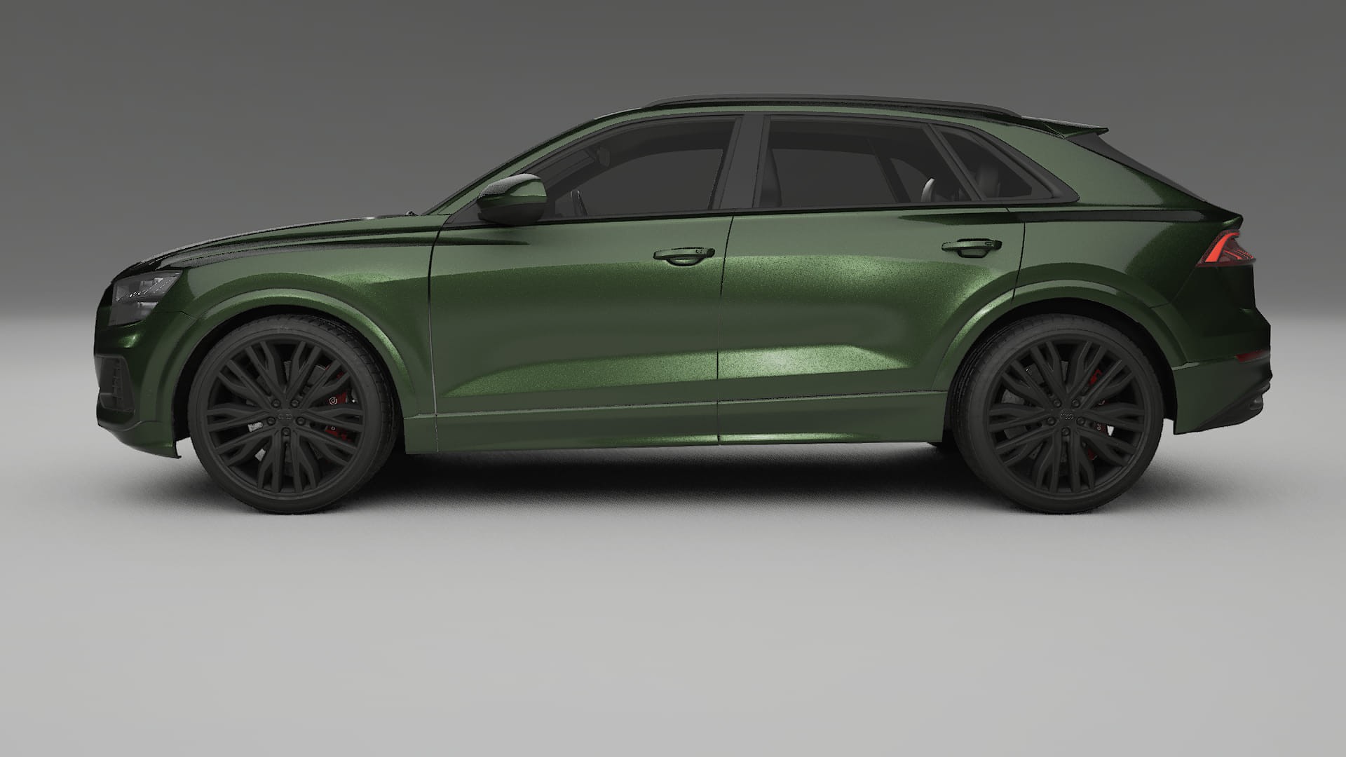 Audi Q8 F1 prefacelift pre LCI TPU Lackskyddsfilm | LAGOON Färgskiftande PPF – Komplett Förskuret Kit