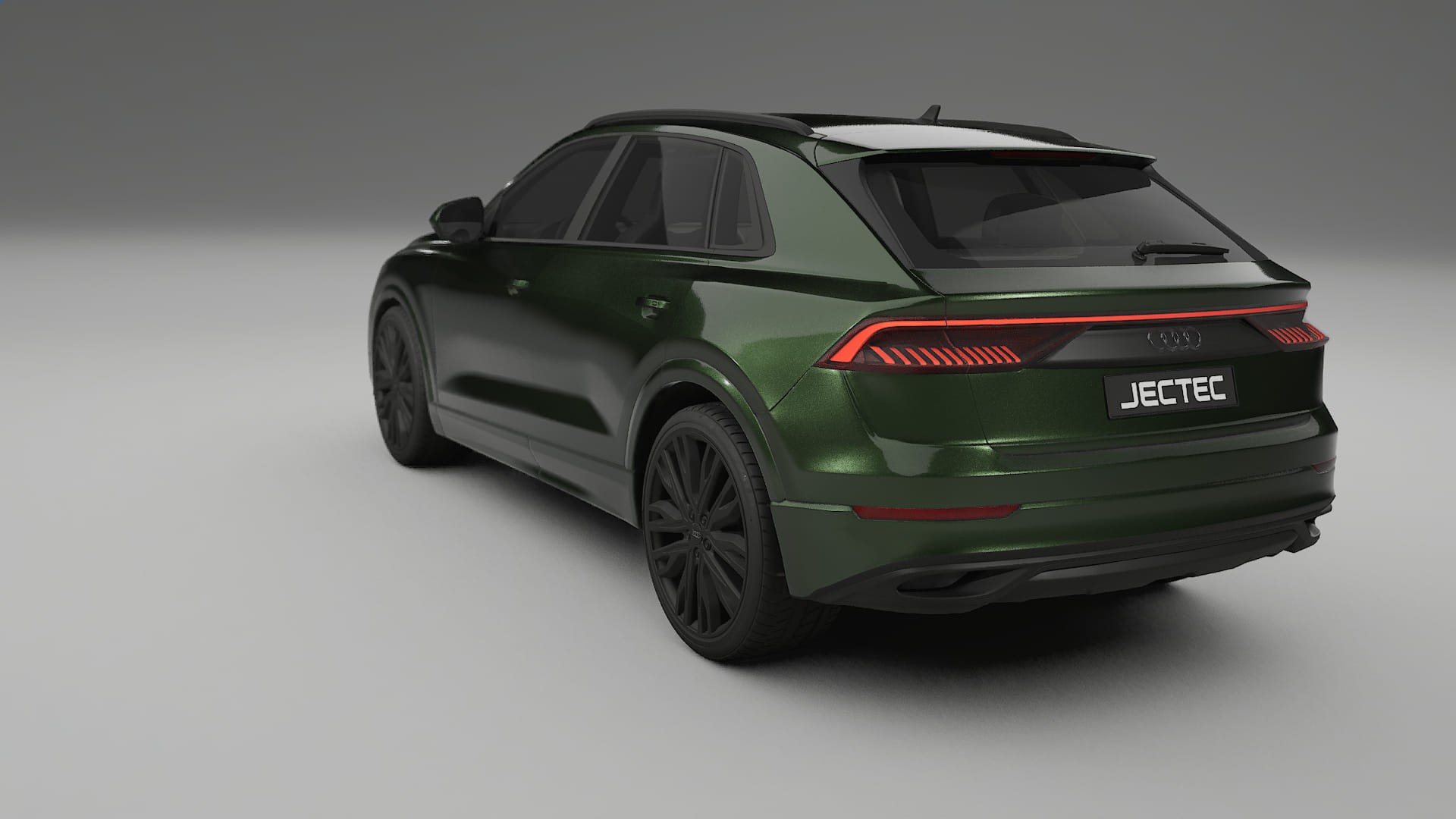 Audi Q8 F1 prefacelift pre LCI TPU Lackskyddsfilm | LAGOON Färgskiftande PPF – Komplett Förskuret Kit