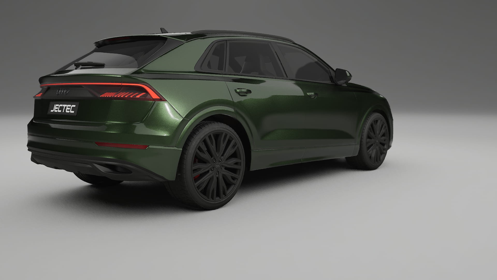Audi Q8 F1 prefacelift pre LCI TPU Lackskyddsfilm | LAGOON Färgskiftande PPF – Komplett Förskuret Kit