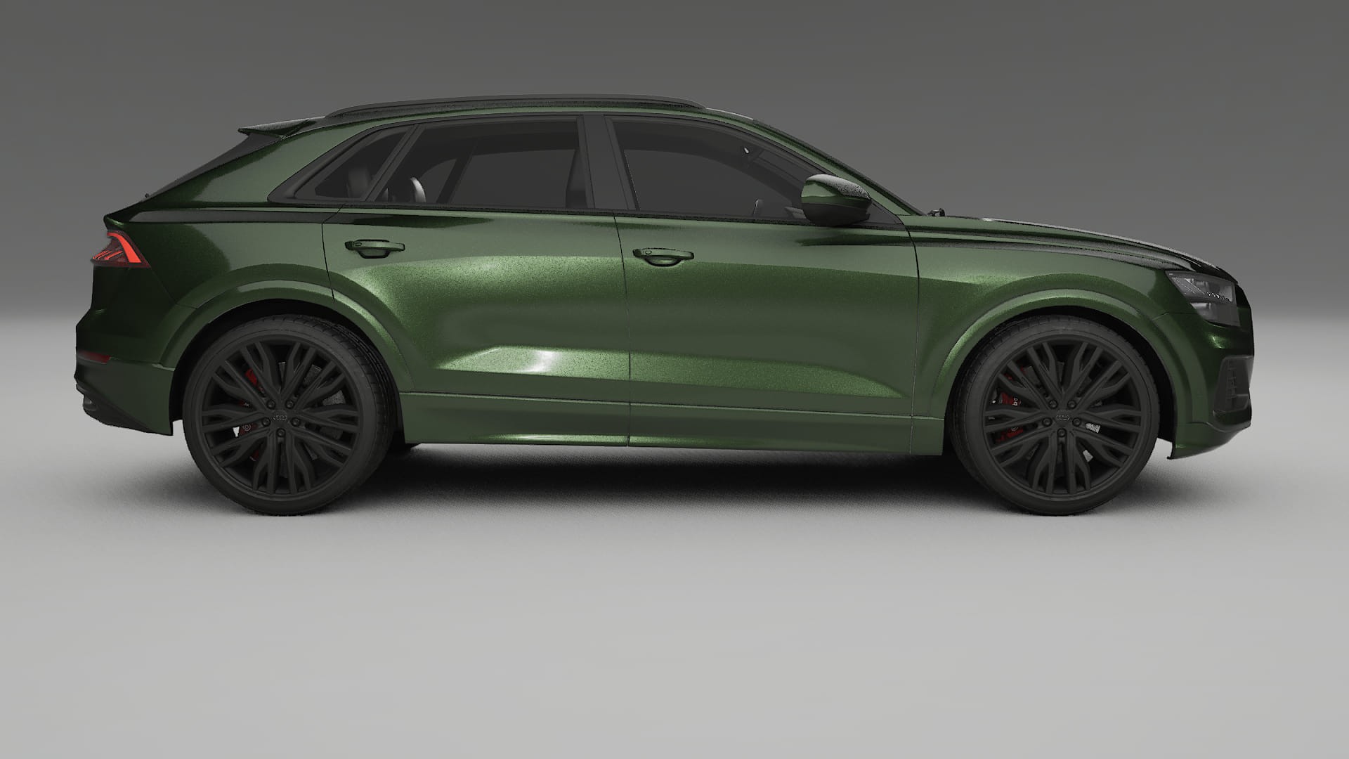 Audi Q8 F1 prefacelift pre LCI TPU Lackskyddsfilm | LAGOON Färgskiftande PPF – Komplett Förskuret Kit