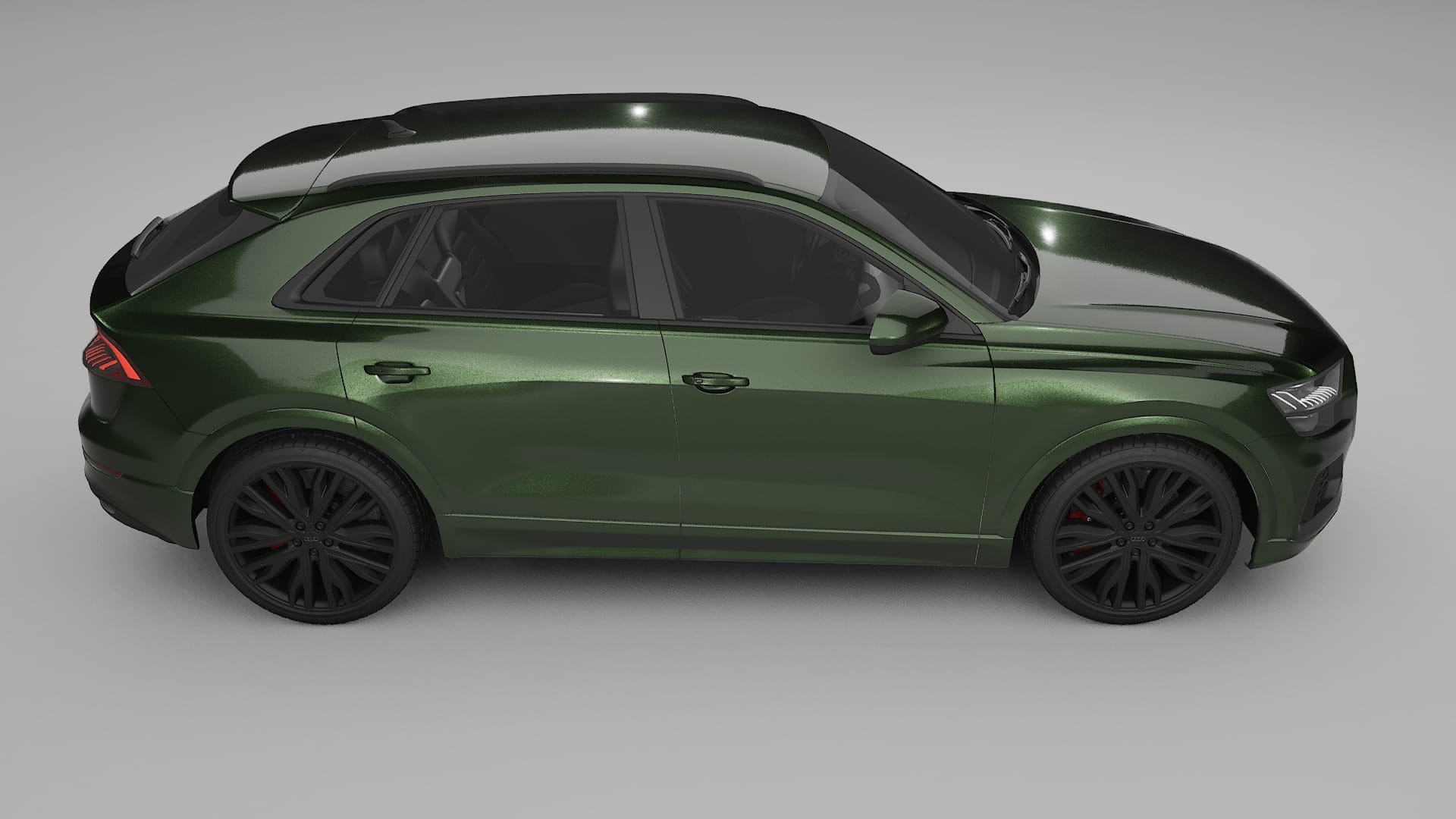 Audi Q8 F1 prefacelift pre LCI TPU Lackskyddsfilm | LAGOON Färgskiftande PPF – Komplett Förskuret Kit