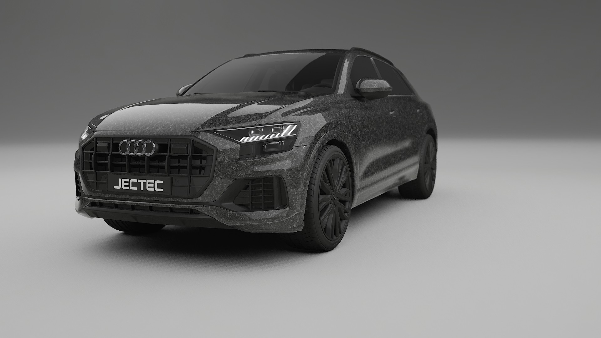 Audi Q8 F1 prefacelift pre LCI TPU Lackskyddsfilm | FORGED S Färgskiftande PPF – Komplett Förskuret Kit