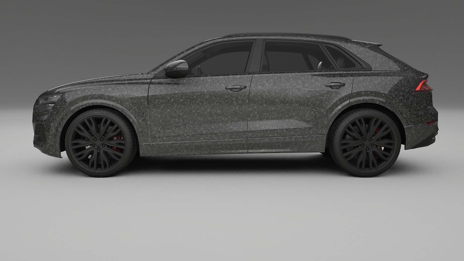 Audi Q8 F1 prefacelift pre LCI TPU Lackskyddsfilm | FORGED S Färgskiftande PPF – Komplett Förskuret Kit
