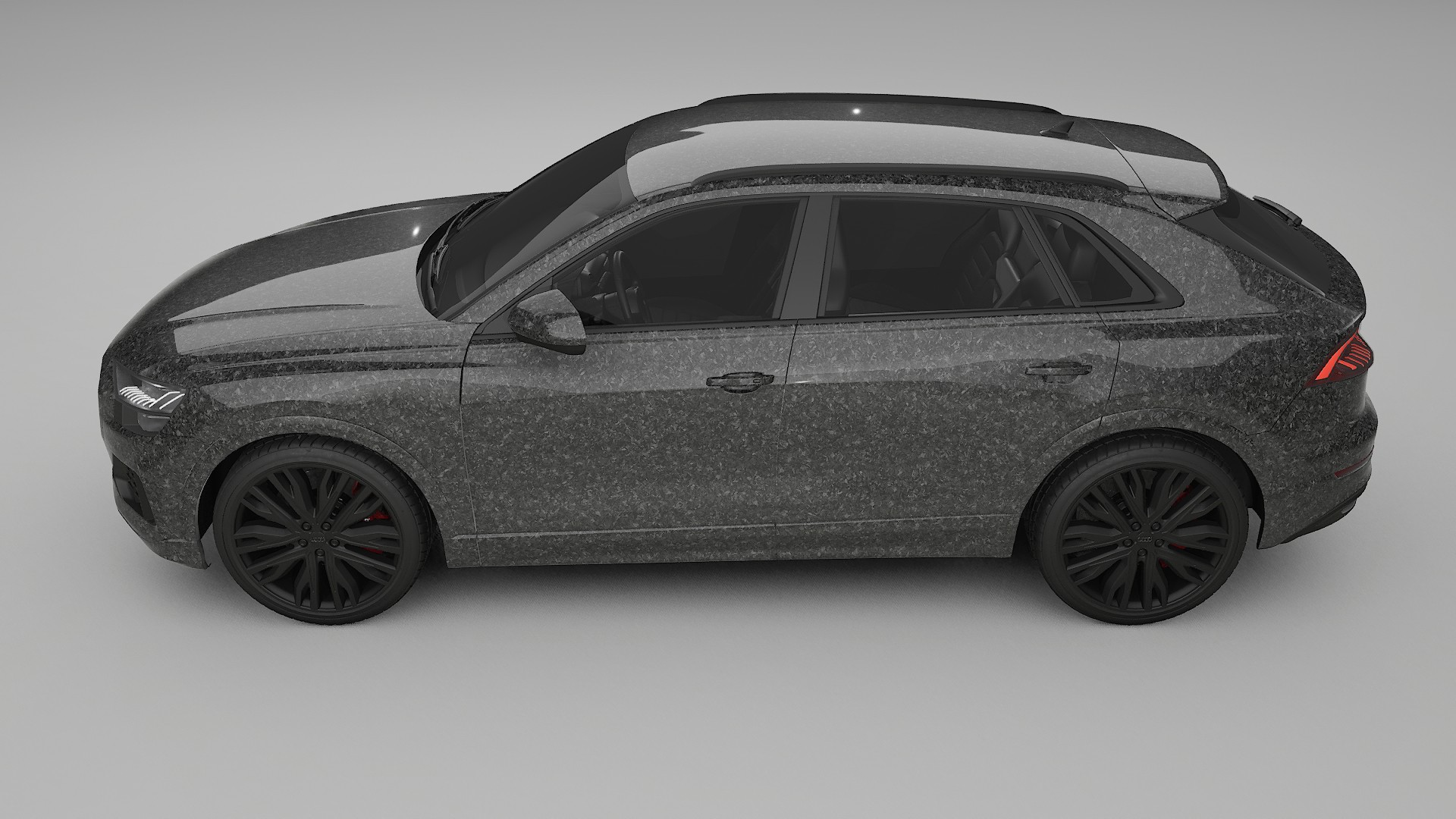 Audi Q8 F1 prefacelift pre LCI TPU Lackskyddsfilm | FORGED S Färgskiftande PPF – Komplett Förskuret Kit