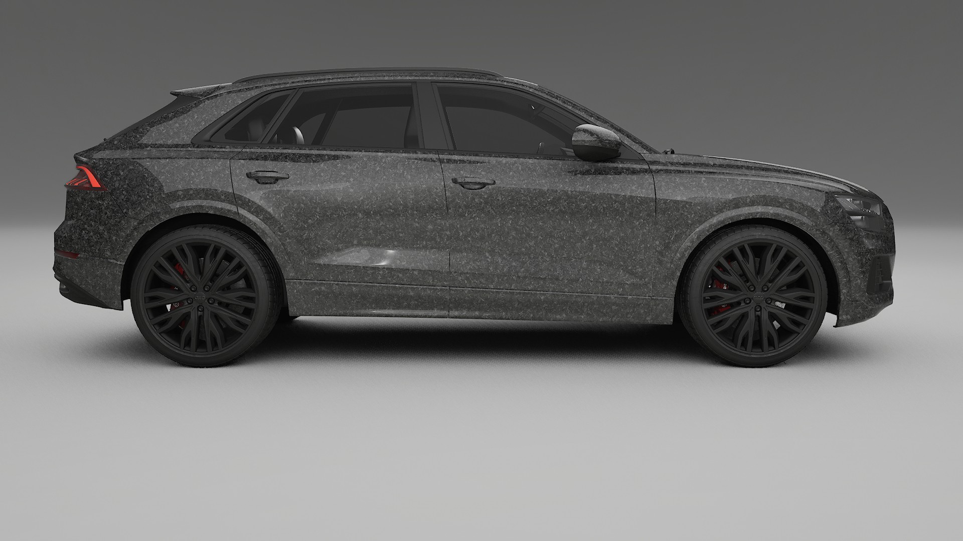 Audi Q8 F1 prefacelift pre LCI TPU Lackskyddsfilm | FORGED S Färgskiftande PPF – Komplett Förskuret Kit