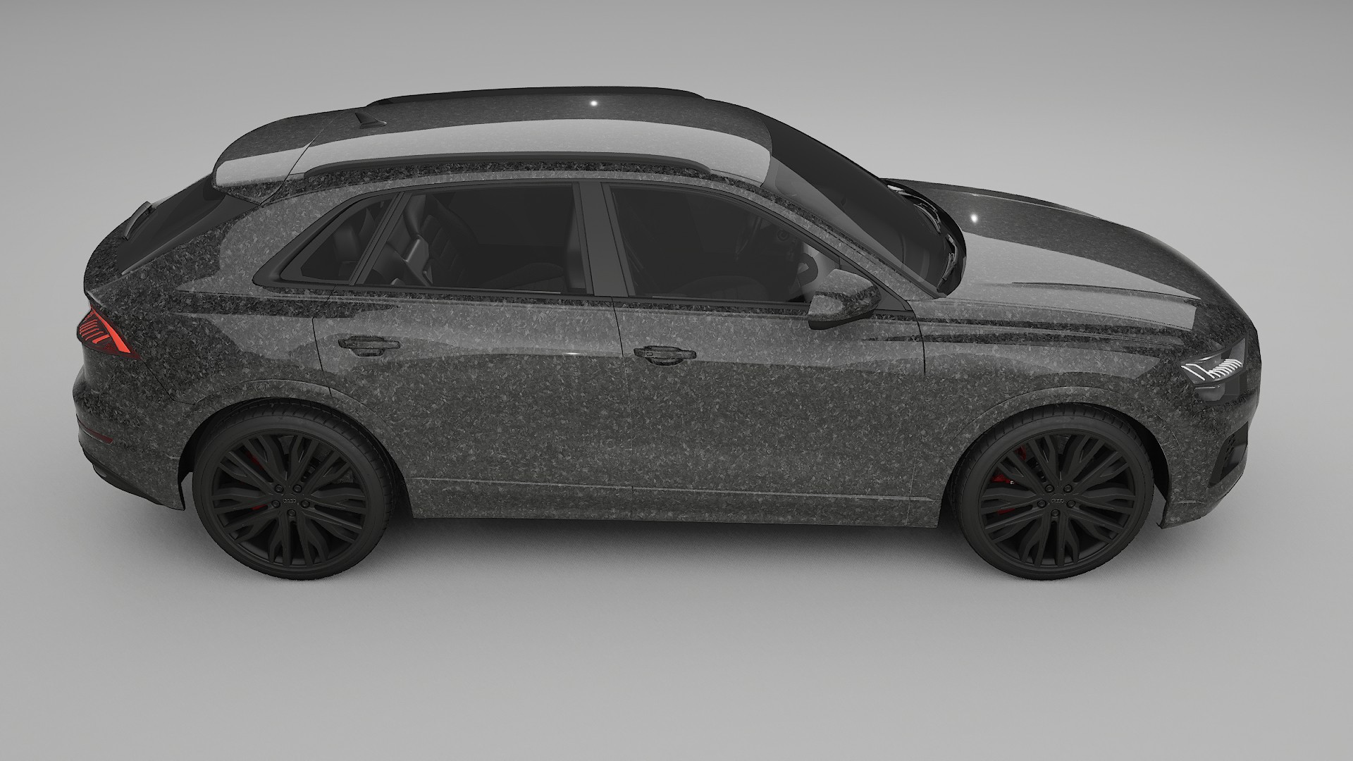 Audi Q8 F1 prefacelift pre LCI TPU Lackskyddsfilm | FORGED S Färgskiftande PPF – Komplett Förskuret Kit