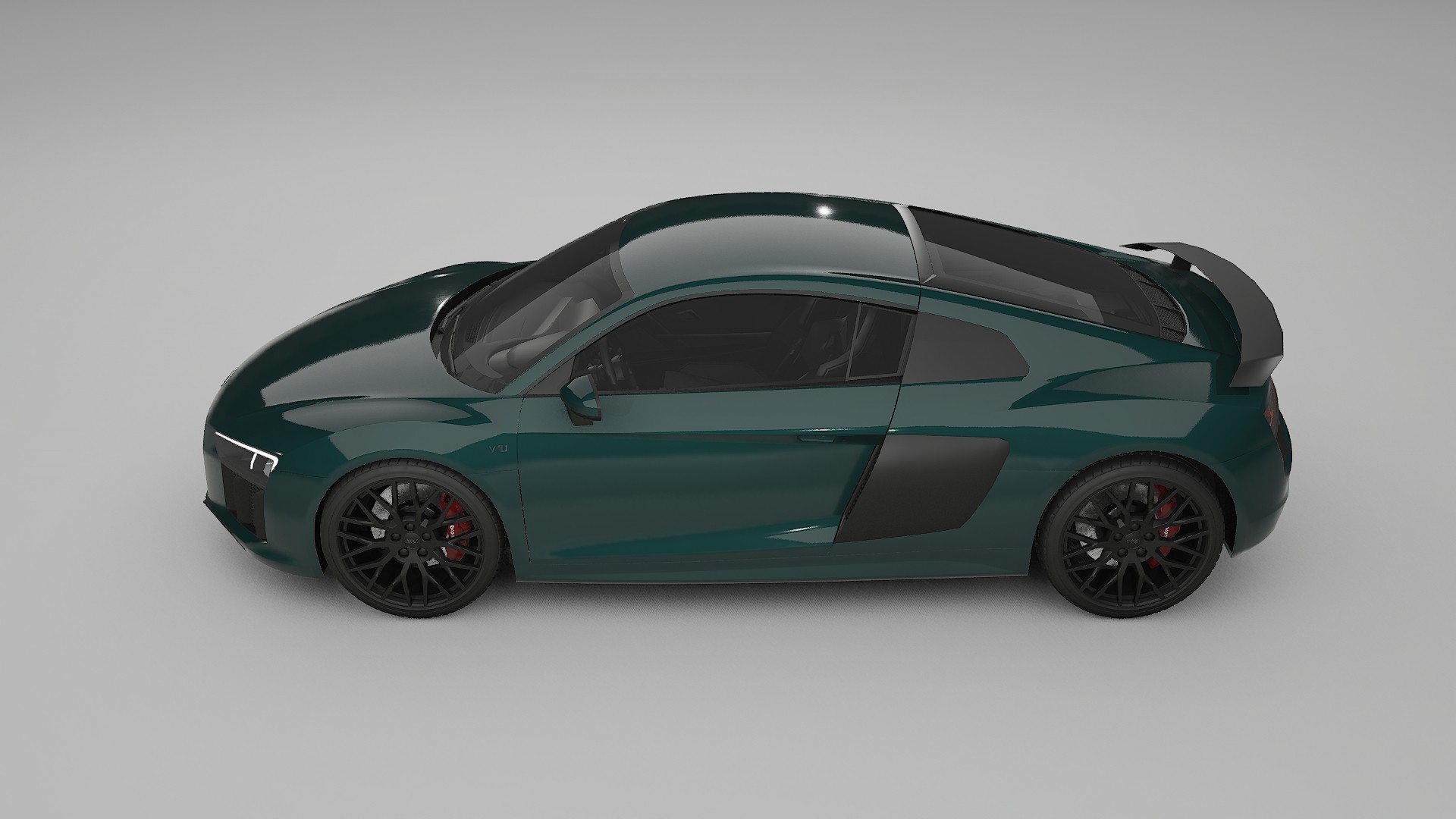 Audi R8 typ 4S prefacelift pre LCI TPU Lackskyddsfilm | INFERNO Färgskiftande PPF – Komplett Förskuret Kit