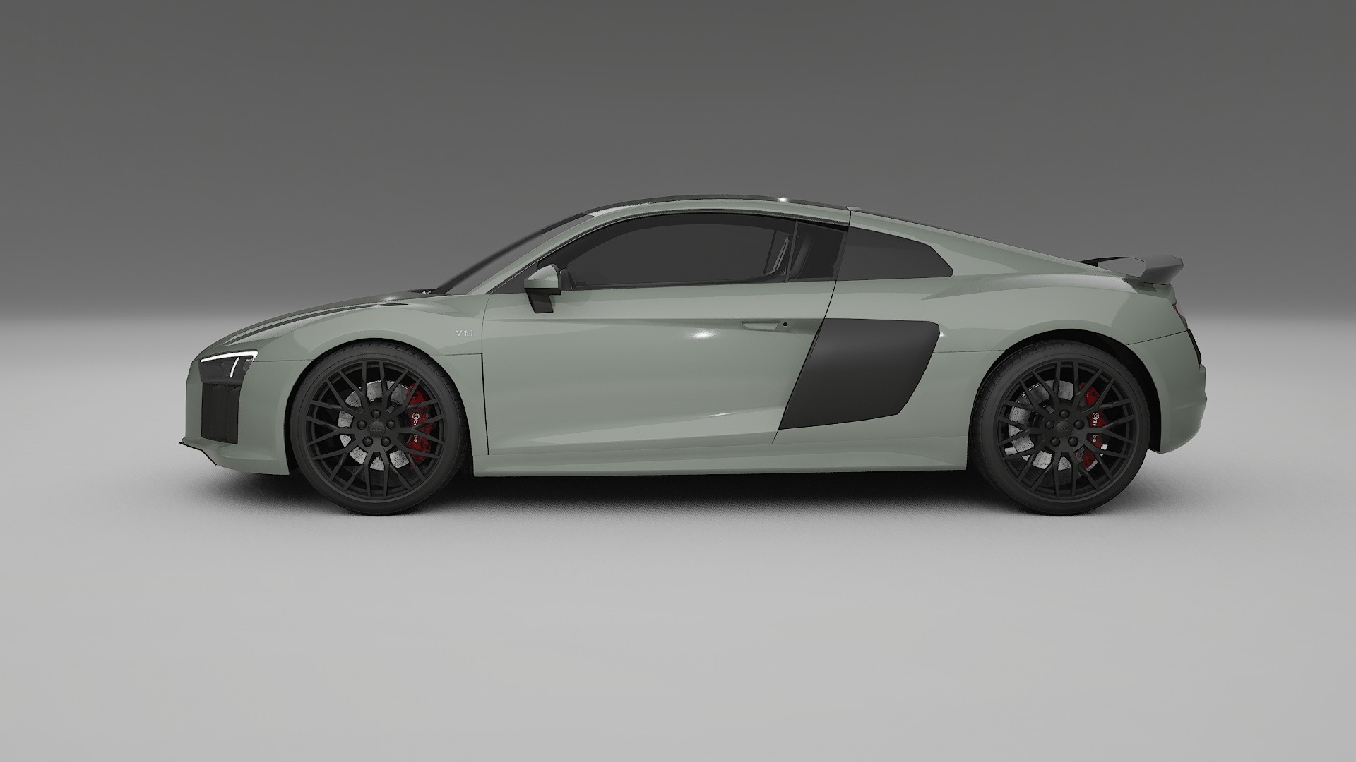 Audi R8 typ 4S prefacelift pre LCI TPU Lackskyddsfilm | SLATE Färgskiftande PPF – Komplett Förskuret Kit