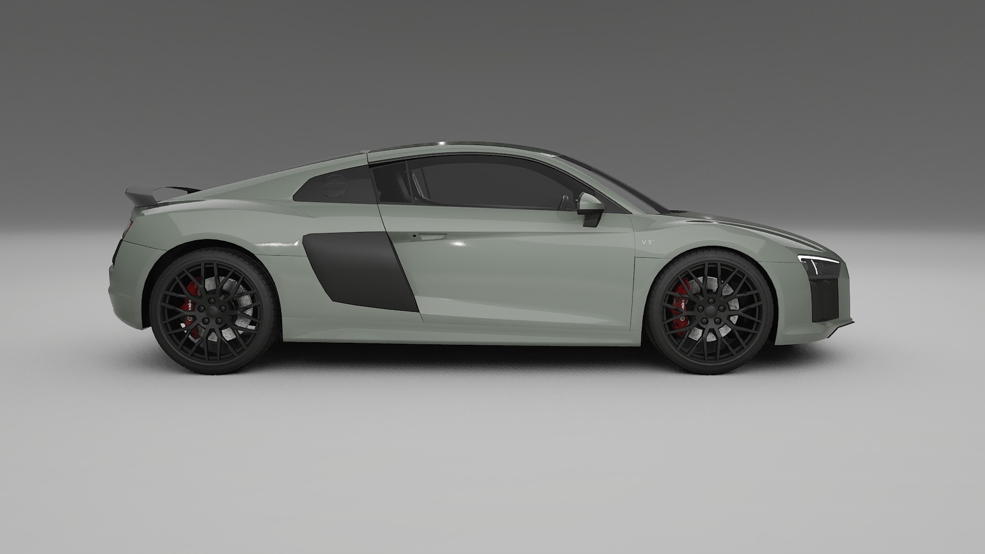 Audi R8 typ 4S prefacelift pre LCI TPU Lackskyddsfilm | SLATE Färgskiftande PPF – Komplett Förskuret Kit