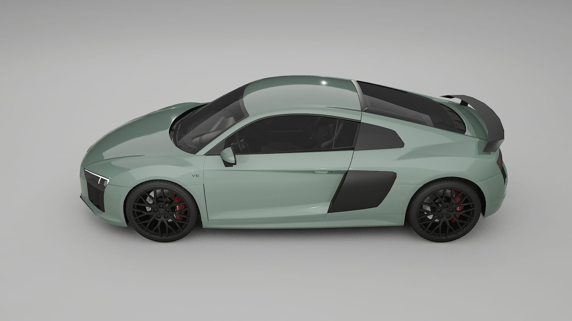 Audi R8 typ 4S prefacelift pre LCI TPU Lackskyddsfilm | CINDER Färgskiftande PPF – Komplett Förskuret Kit