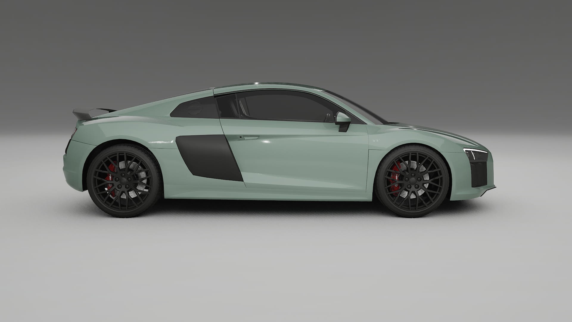 Audi R8 typ 4S prefacelift pre LCI TPU Lackskyddsfilm | CINDER Färgskiftande PPF – Komplett Förskuret Kit