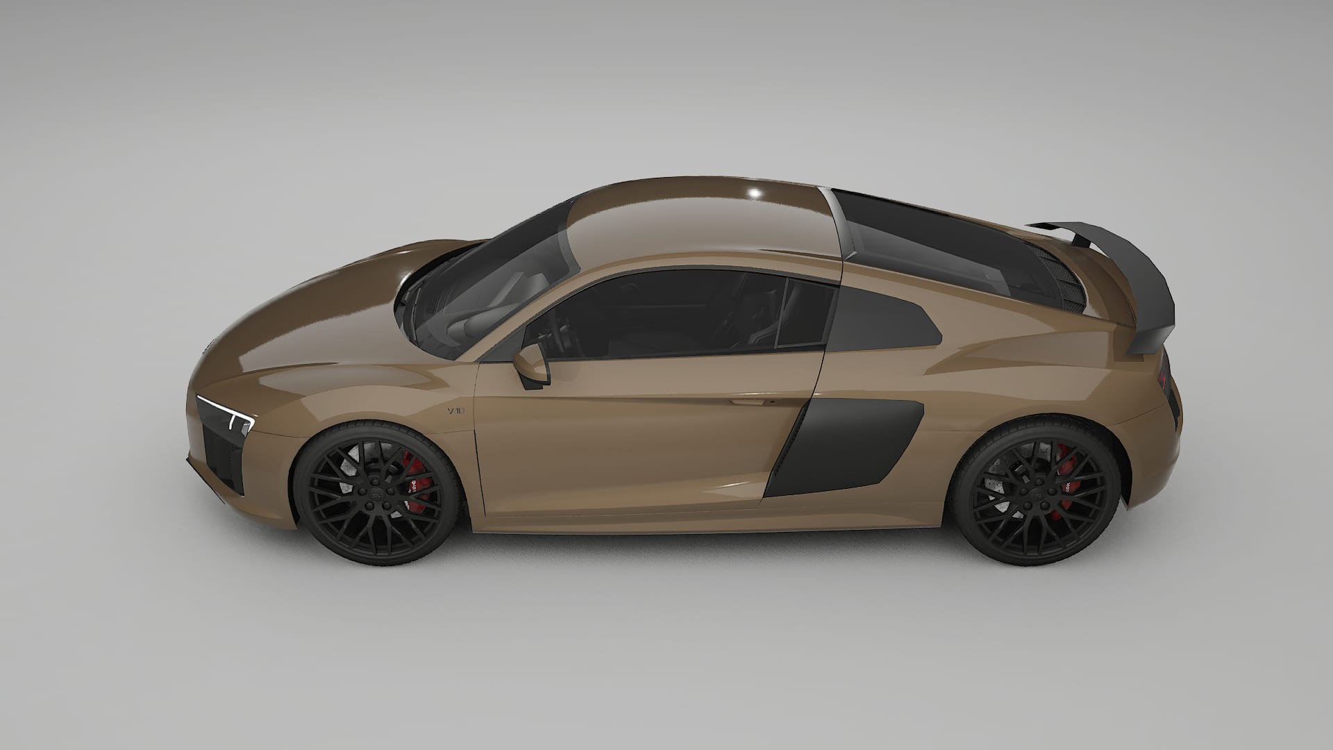 Audi R8 typ 4S prefacelift pre LCI TPU Lackskyddsfilm | SAHARA Färgskiftande PPF – Komplett Förskuret Kit