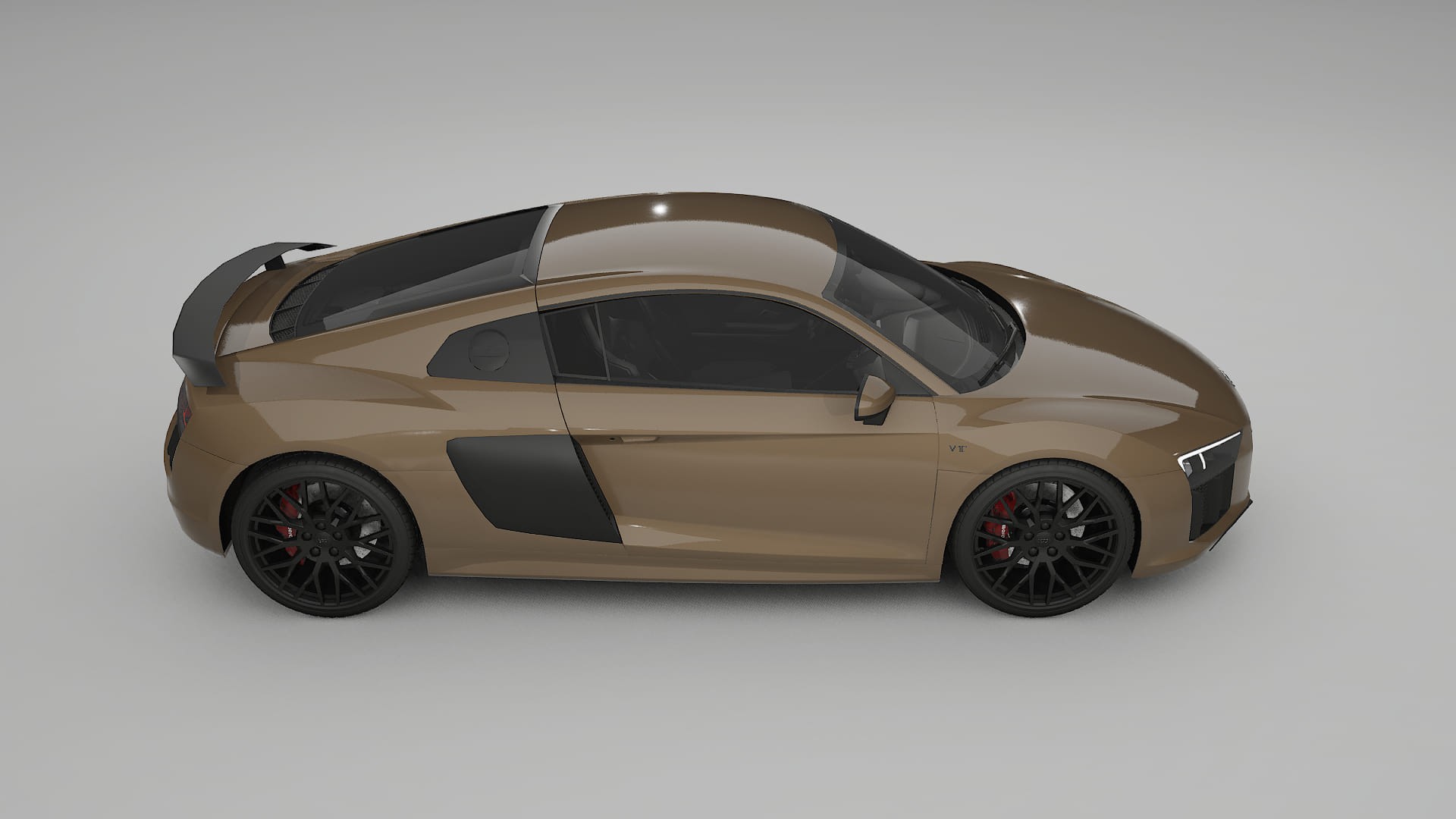 Audi R8 typ 4S prefacelift pre LCI TPU Lackskyddsfilm | SAHARA Färgskiftande PPF – Komplett Förskuret Kit
