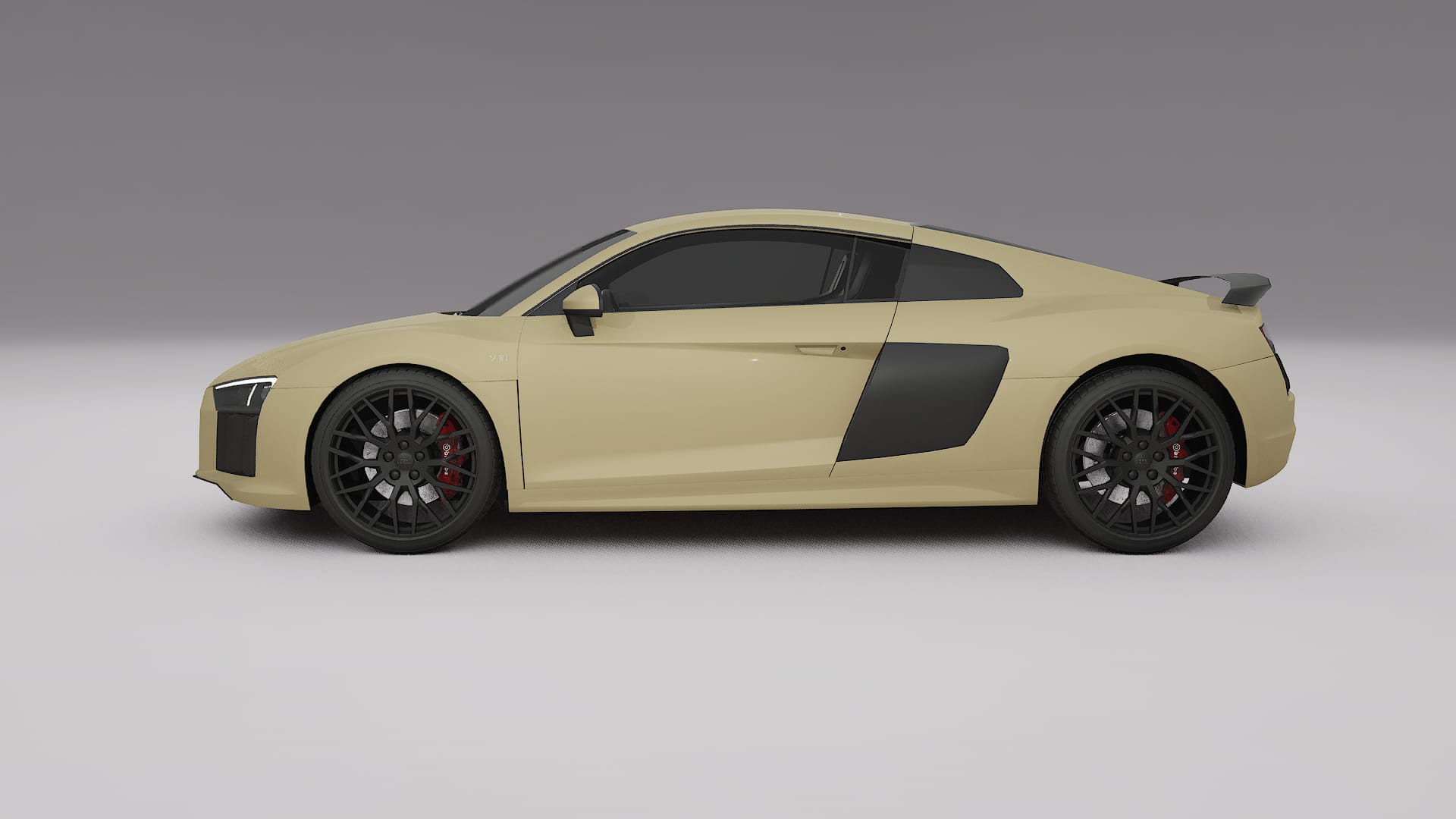 Audi R8 typ 4S prefacelift pre LCI TPU Lackskyddsfilm | SAND Färgskiftande PPF – Komplett Förskuret Kit