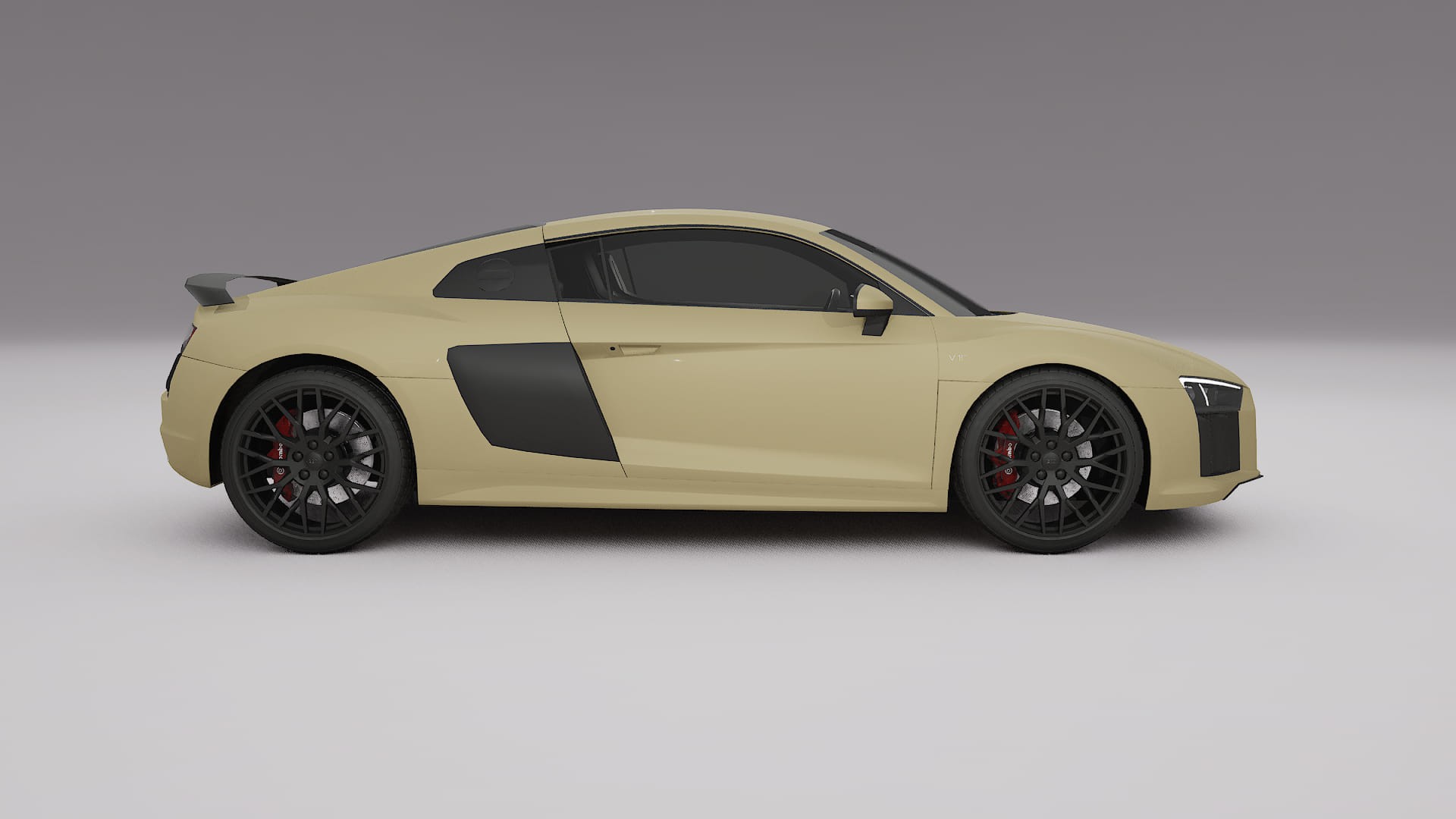 Audi R8 typ 4S prefacelift pre LCI TPU Lackskyddsfilm | SAND Färgskiftande PPF – Komplett Förskuret Kit