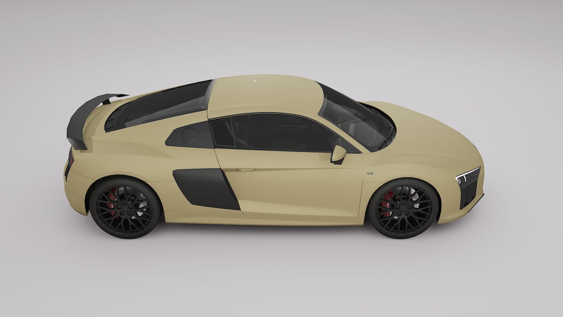 Audi R8 typ 4S prefacelift pre LCI TPU Lackskyddsfilm | SAND Färgskiftande PPF – Komplett Förskuret Kit