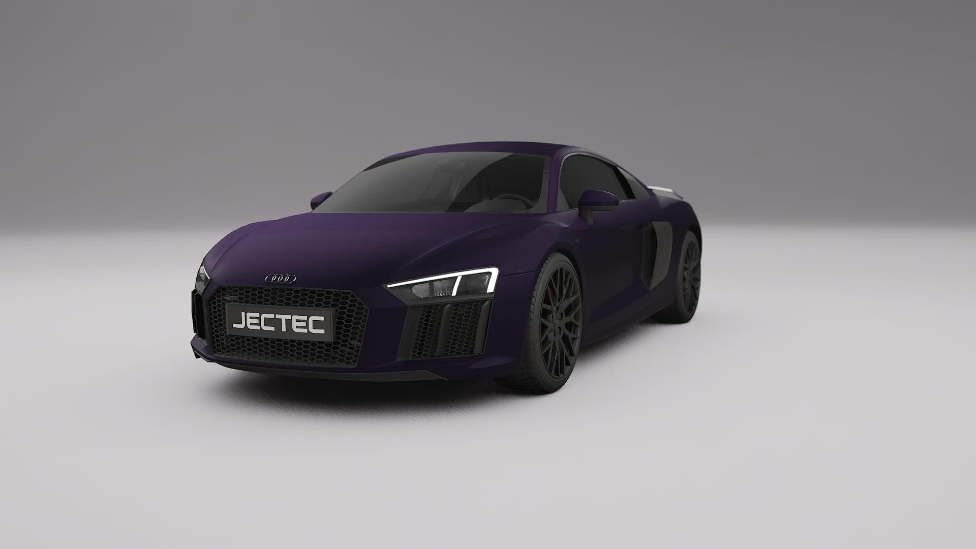 Audi R8 typ 4S prefacelift pre LCI TPU Lackskyddsfilm | VIOLET Färgskiftande PPF – Komplett Förskuret Kit