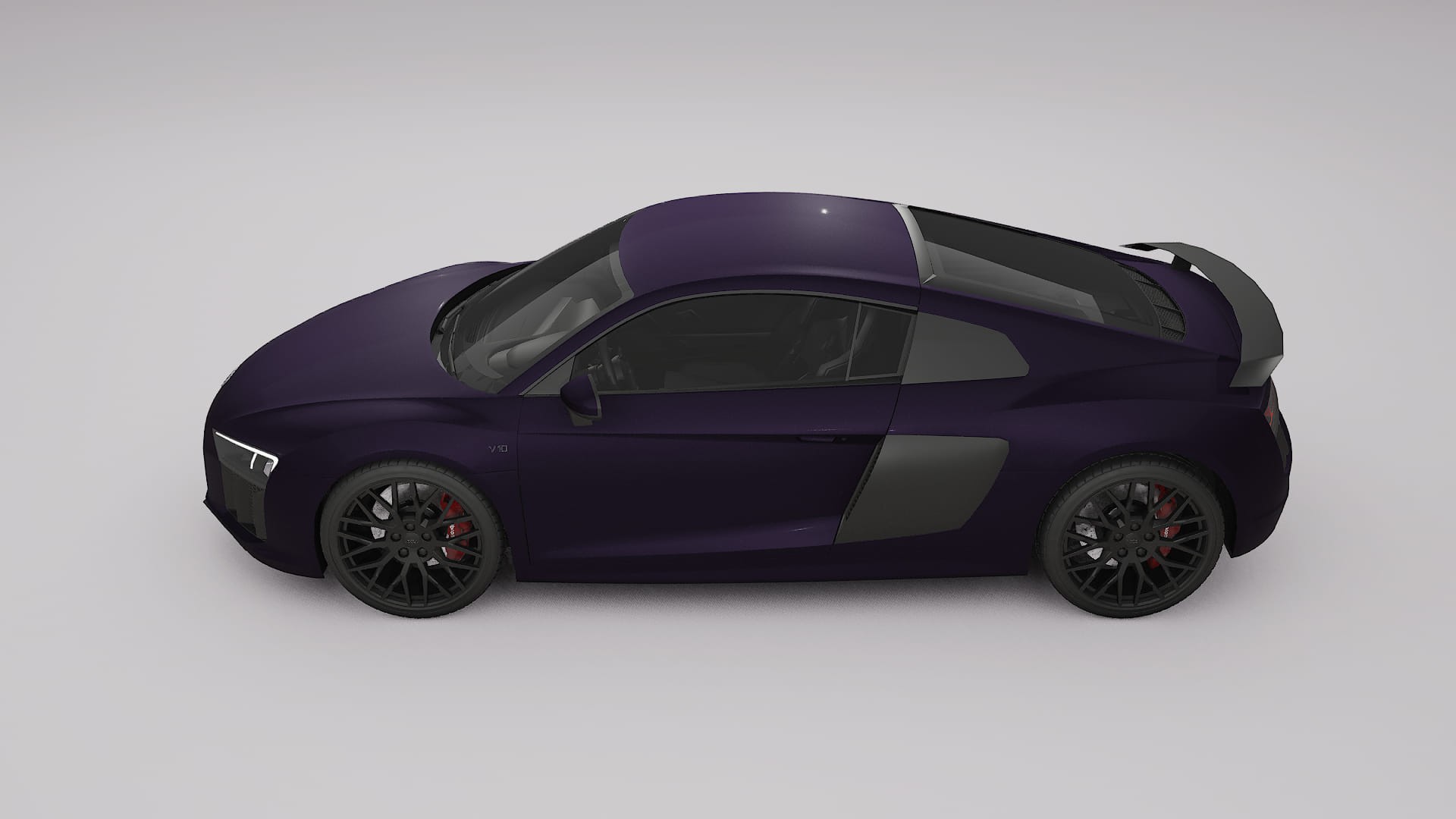 Audi R8 typ 4S prefacelift pre LCI TPU Lackskyddsfilm | VIOLET Färgskiftande PPF – Komplett Förskuret Kit