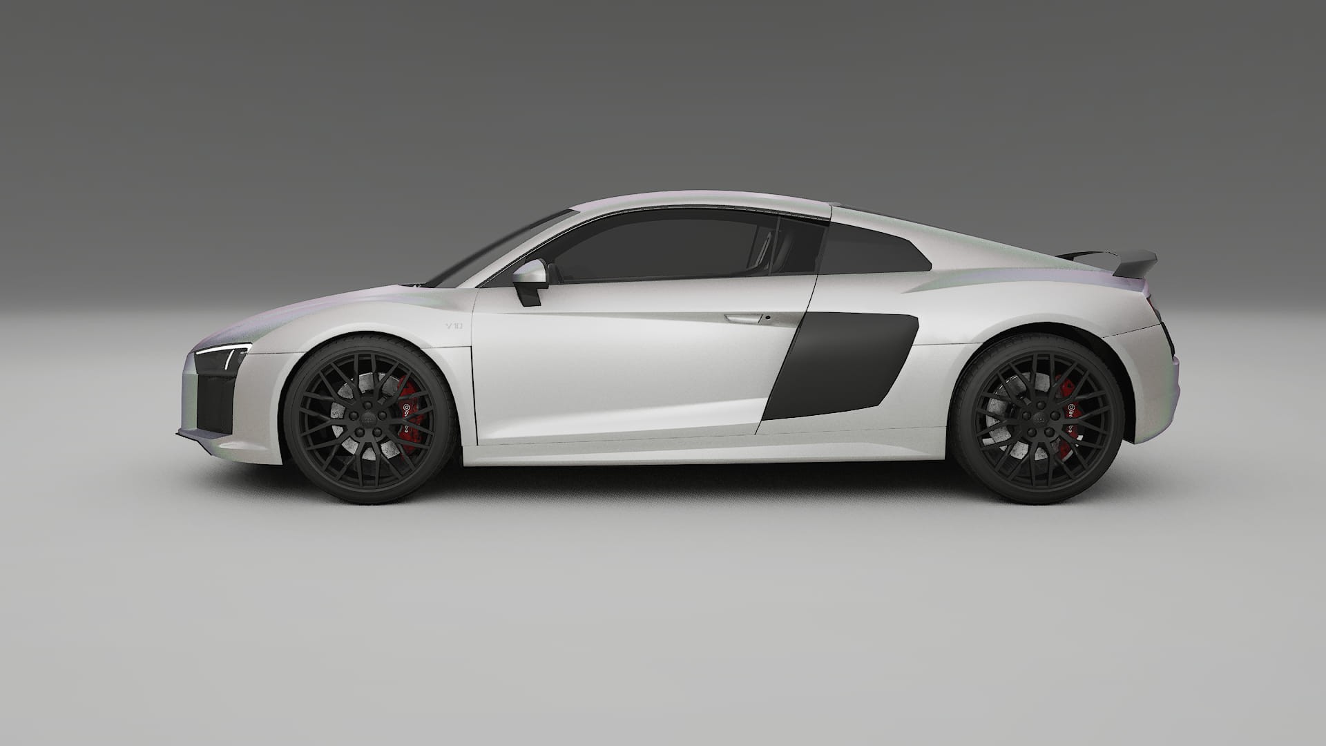 Audi R8 typ 4S prefacelift pre LCI TPU Lackskyddsfilm | NEBULA Färgskiftande PPF – Komplett Förskuret Kit