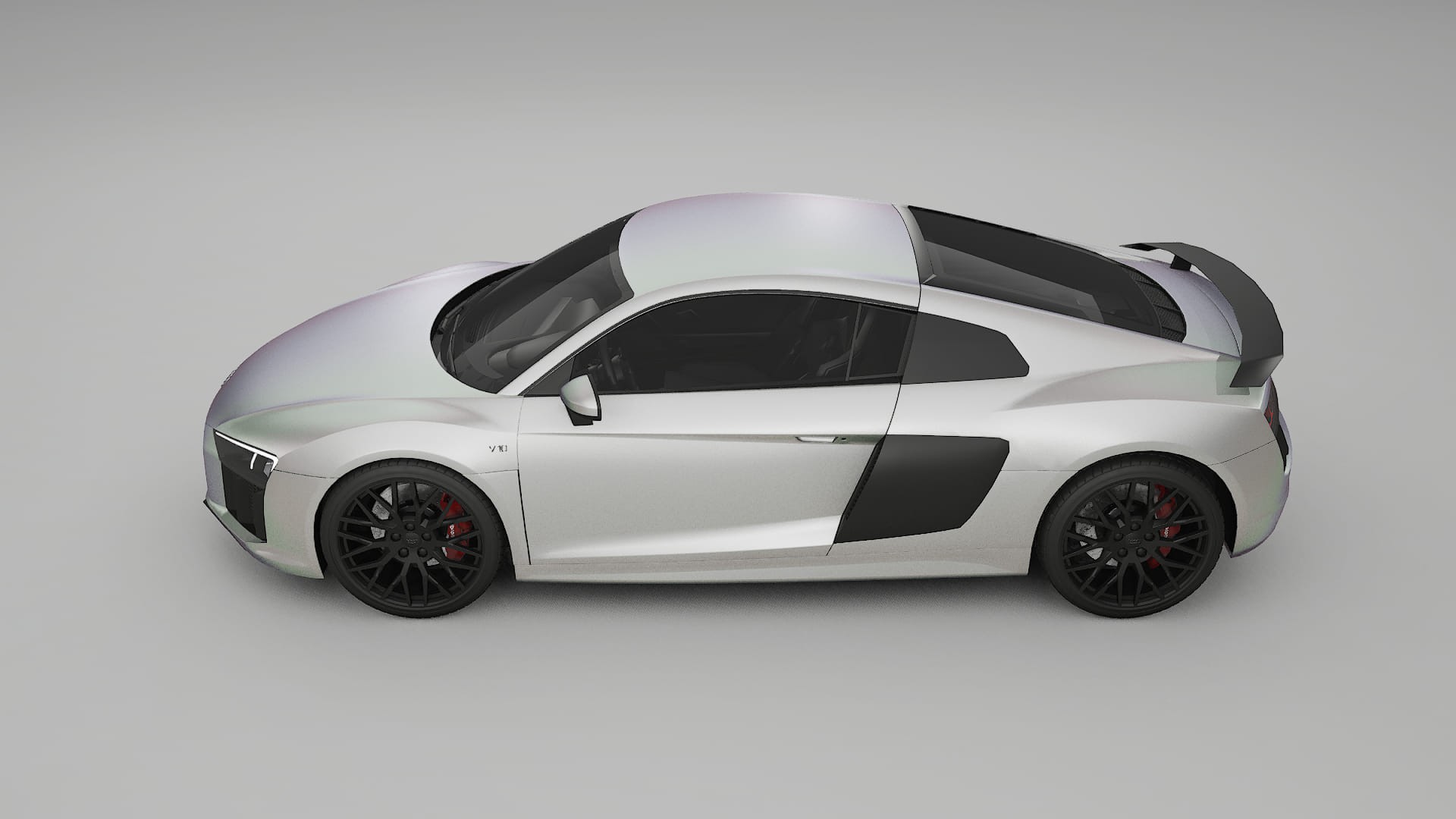 Audi R8 typ 4S prefacelift pre LCI TPU Lackskyddsfilm | NEBULA Färgskiftande PPF – Komplett Förskuret Kit