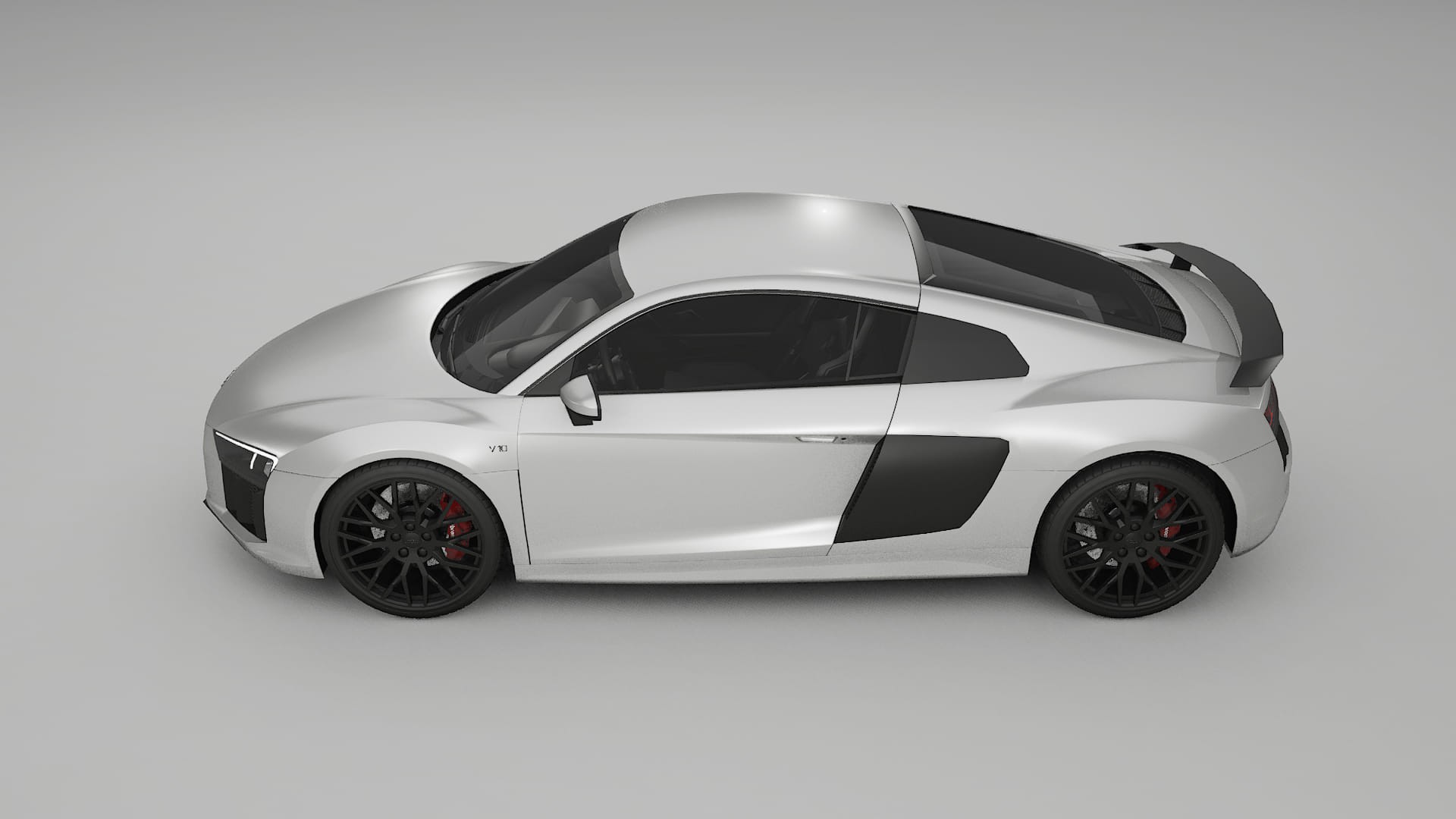 Audi R8 typ 4S prefacelift pre LCI TPU Lackskyddsfilm | OPAL Färgskiftande PPF – Komplett Förskuret Kit