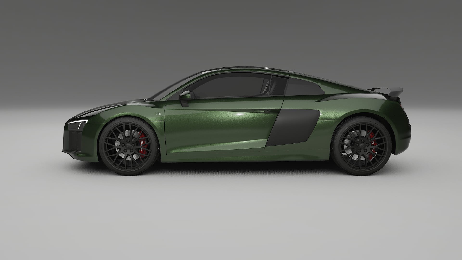 Audi R8 typ 4S prefacelift pre LCI TPU Lackskyddsfilm | LAGOON Färgskiftande PPF – Komplett Förskuret Kit