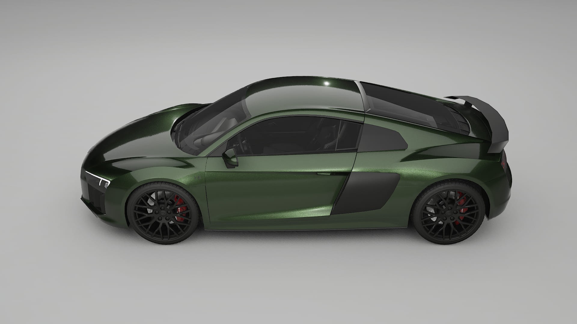 Audi R8 typ 4S prefacelift pre LCI TPU Lackskyddsfilm | LAGOON Färgskiftande PPF – Komplett Förskuret Kit
