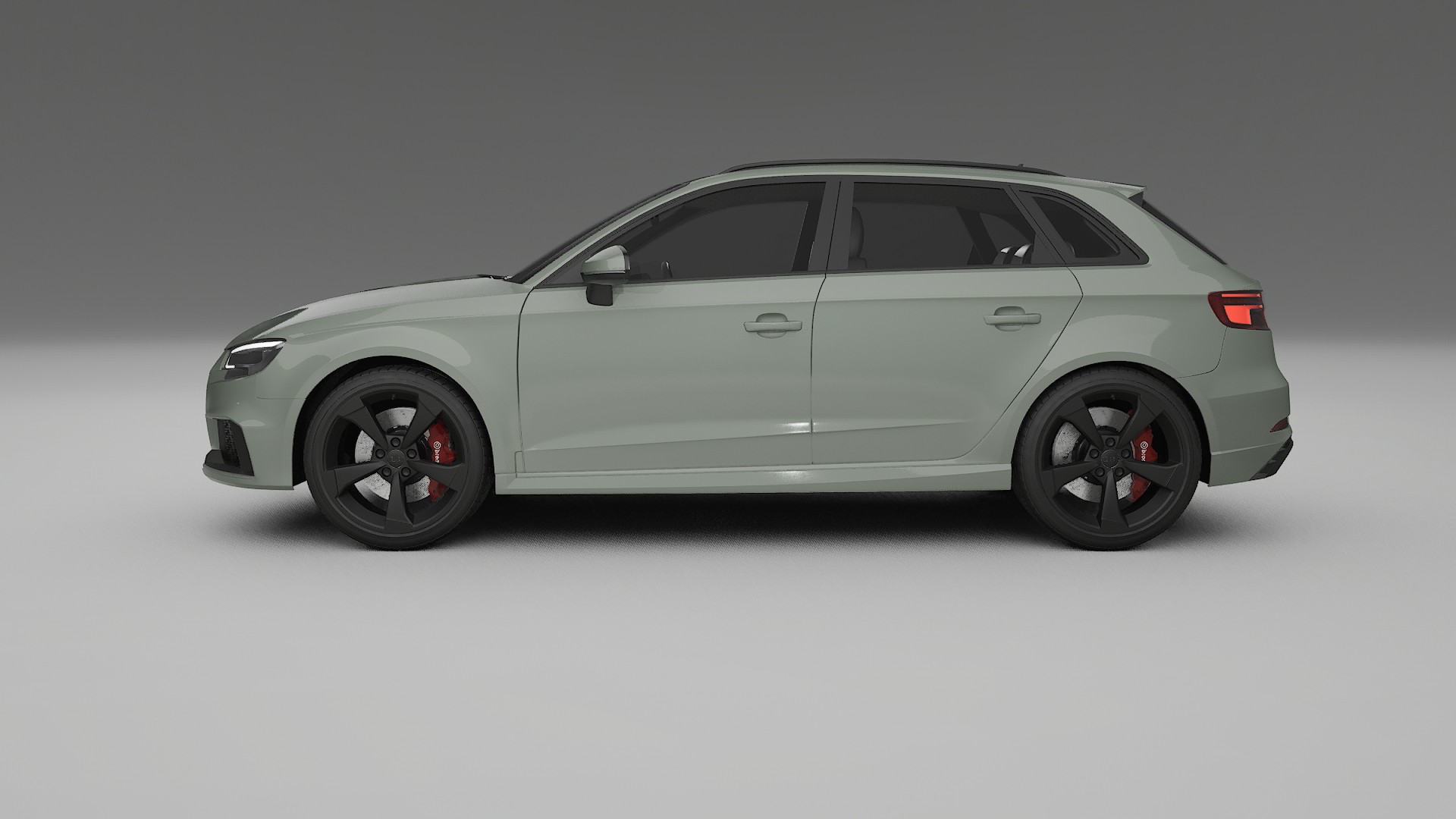 Audi RS3 Sportback 8V facelift LCI TPU Lackskyddsfilm | SLATE Färgskiftande PPF – Komplett Förskuret Kit