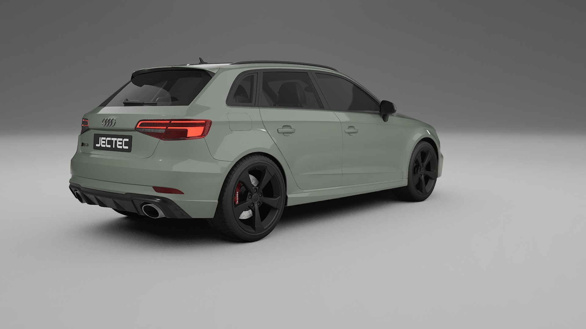 Audi RS3 Sportback 8V facelift LCI TPU Lackskyddsfilm | SLATE Färgskiftande PPF – Komplett Förskuret Kit