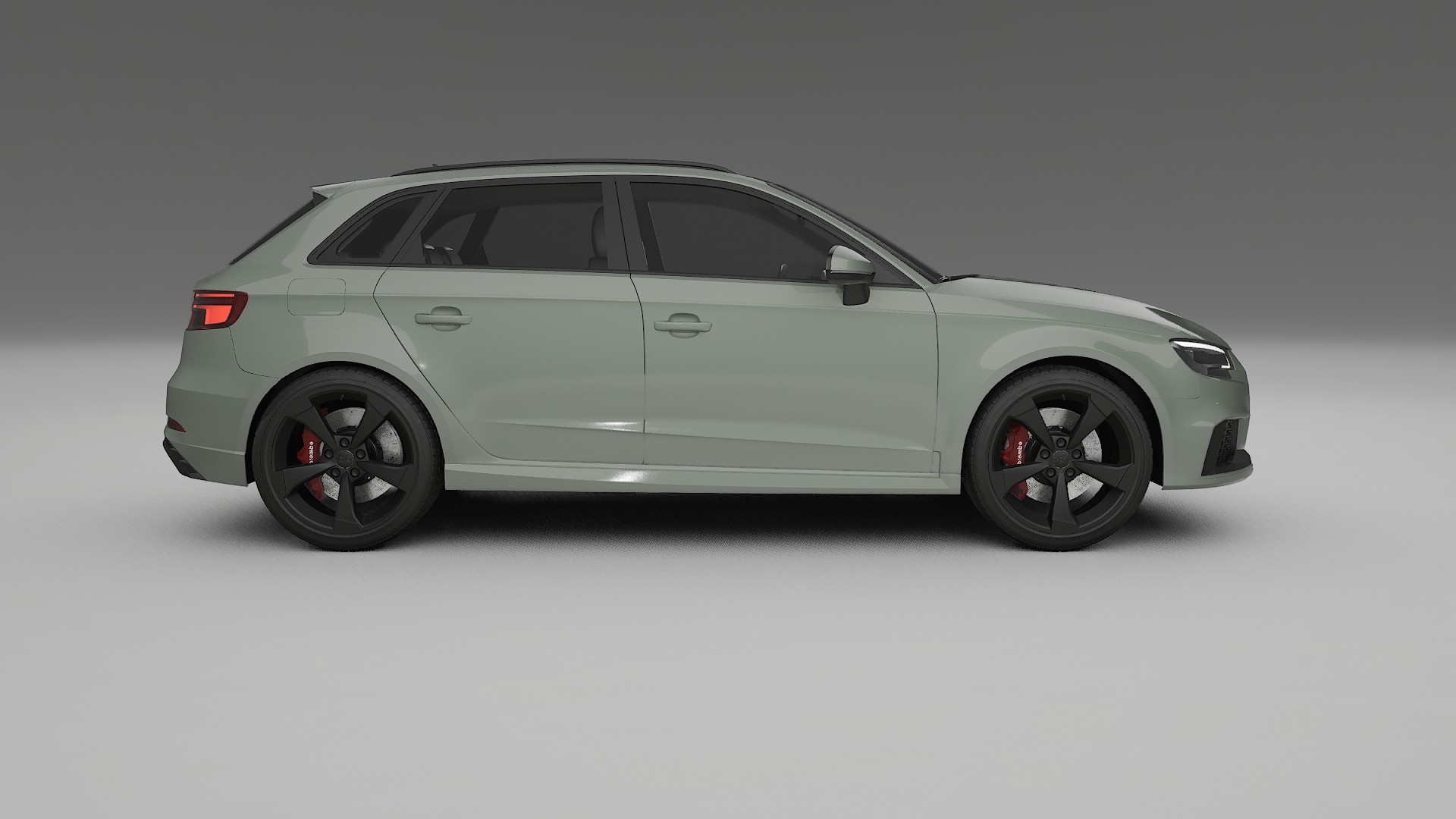 Audi RS3 Sportback 8V facelift LCI TPU Lackskyddsfilm | SLATE Färgskiftande PPF – Komplett Förskuret Kit