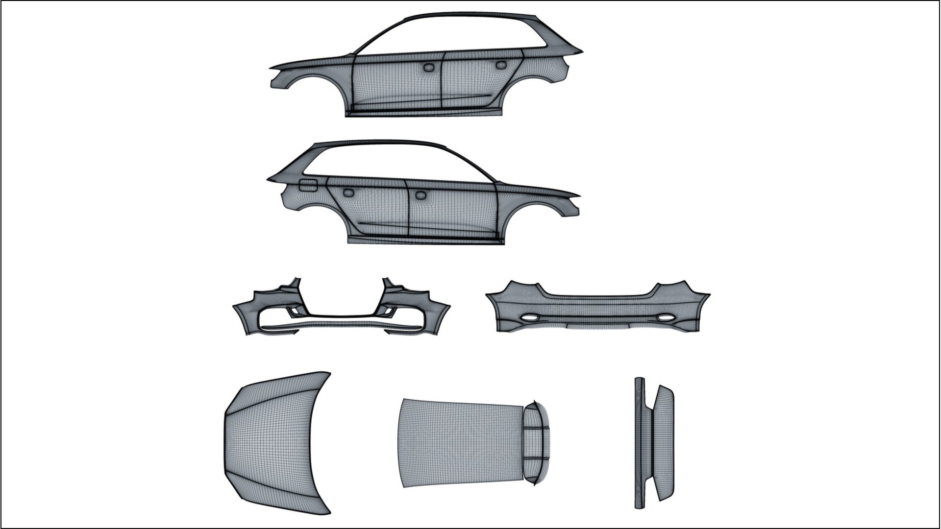 Audi RS3 Sportback 8V facelift LCI TPU Lackskyddsfilm | GRANITE Färgskiftande PPF – Komplett Förskuret Kit