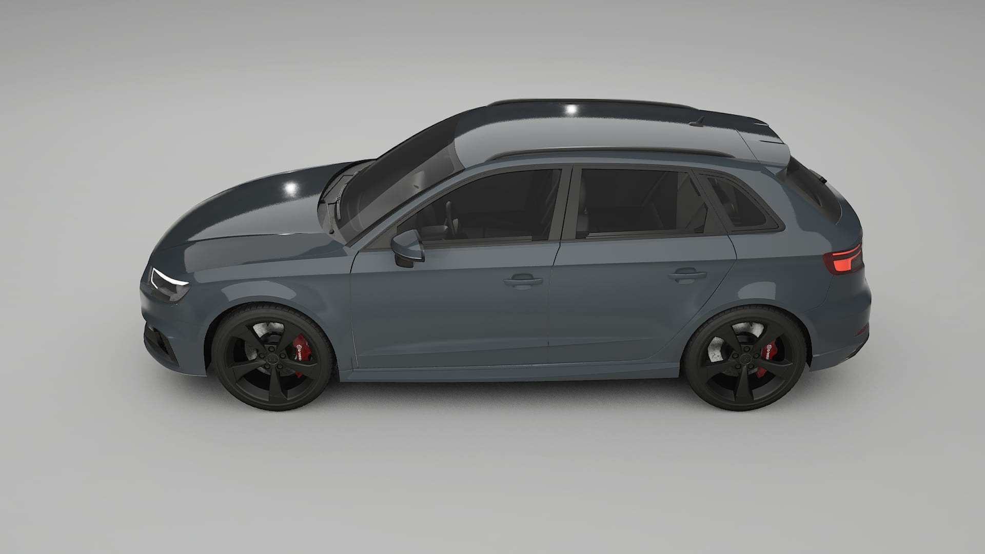 Audi RS3 Sportback 8V facelift LCI TPU Lackskyddsfilm | GRANITE Färgskiftande PPF – Komplett Förskuret Kit