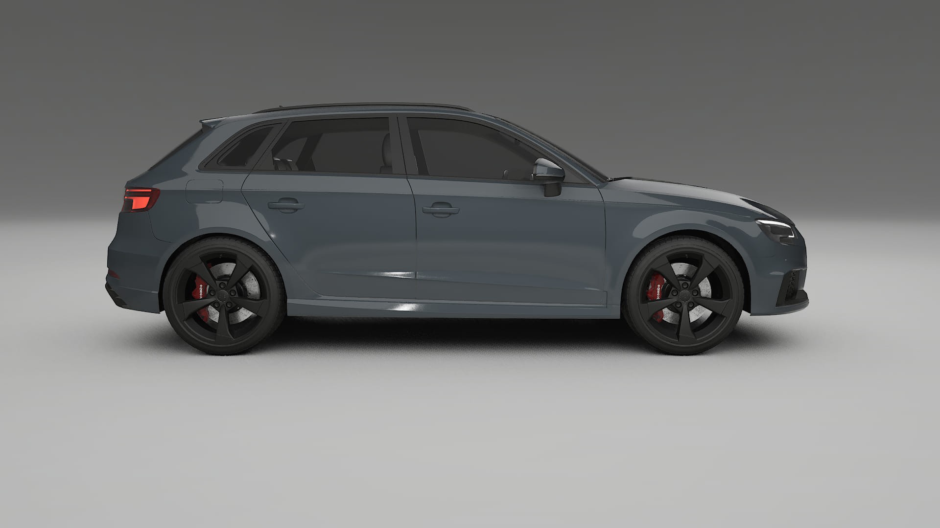 Audi RS3 Sportback 8V facelift LCI TPU Lackskyddsfilm | GRANITE Färgskiftande PPF – Komplett Förskuret Kit
