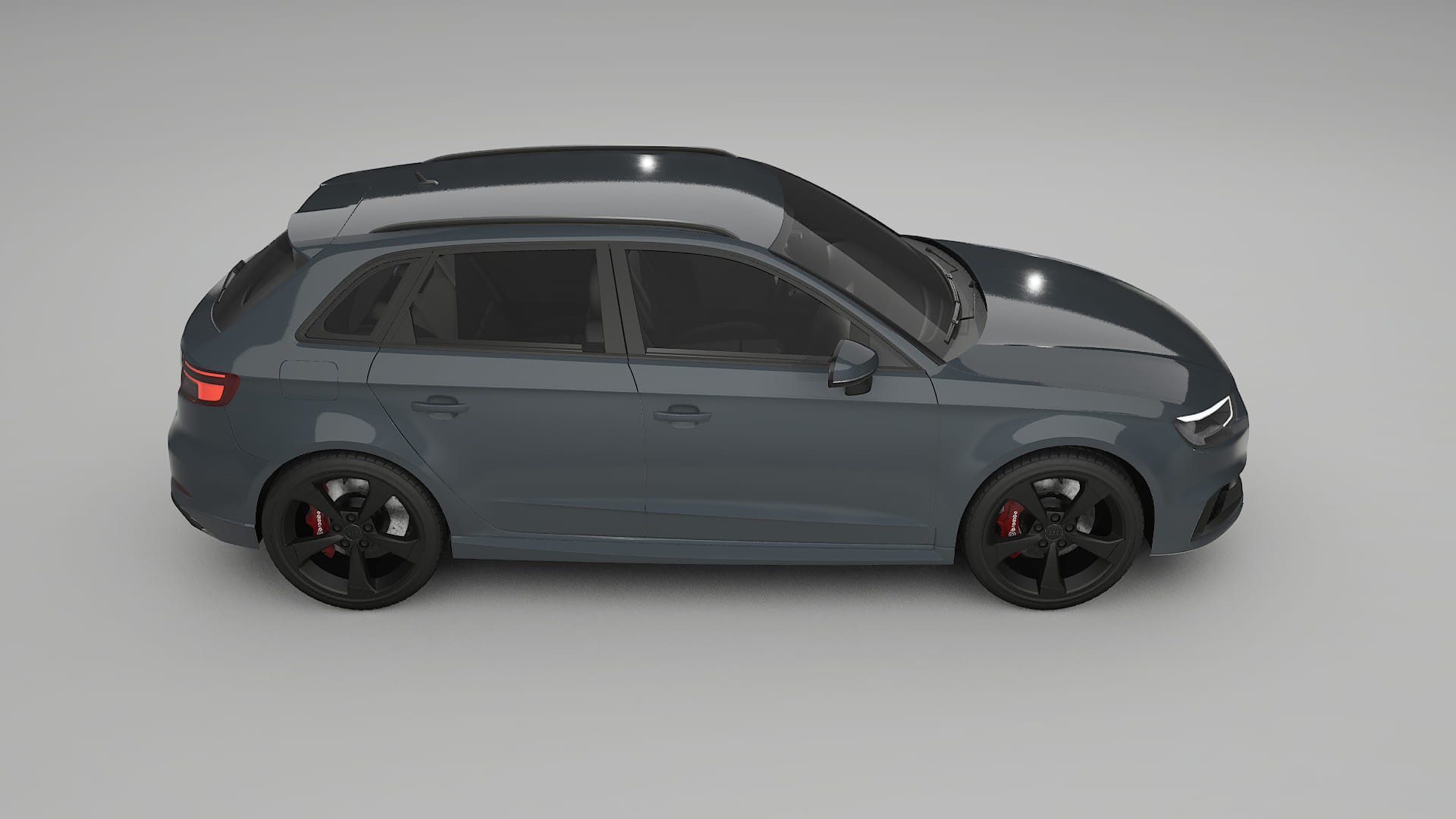 Audi RS3 Sportback 8V facelift LCI TPU Lackskyddsfilm | GRANITE Färgskiftande PPF – Komplett Förskuret Kit