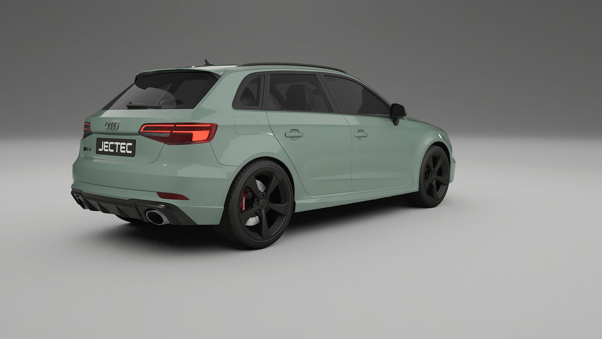 Audi RS3 Sportback 8V facelift LCI TPU Lackskyddsfilm | CINDER Färgskiftande PPF – Komplett Förskuret Kit