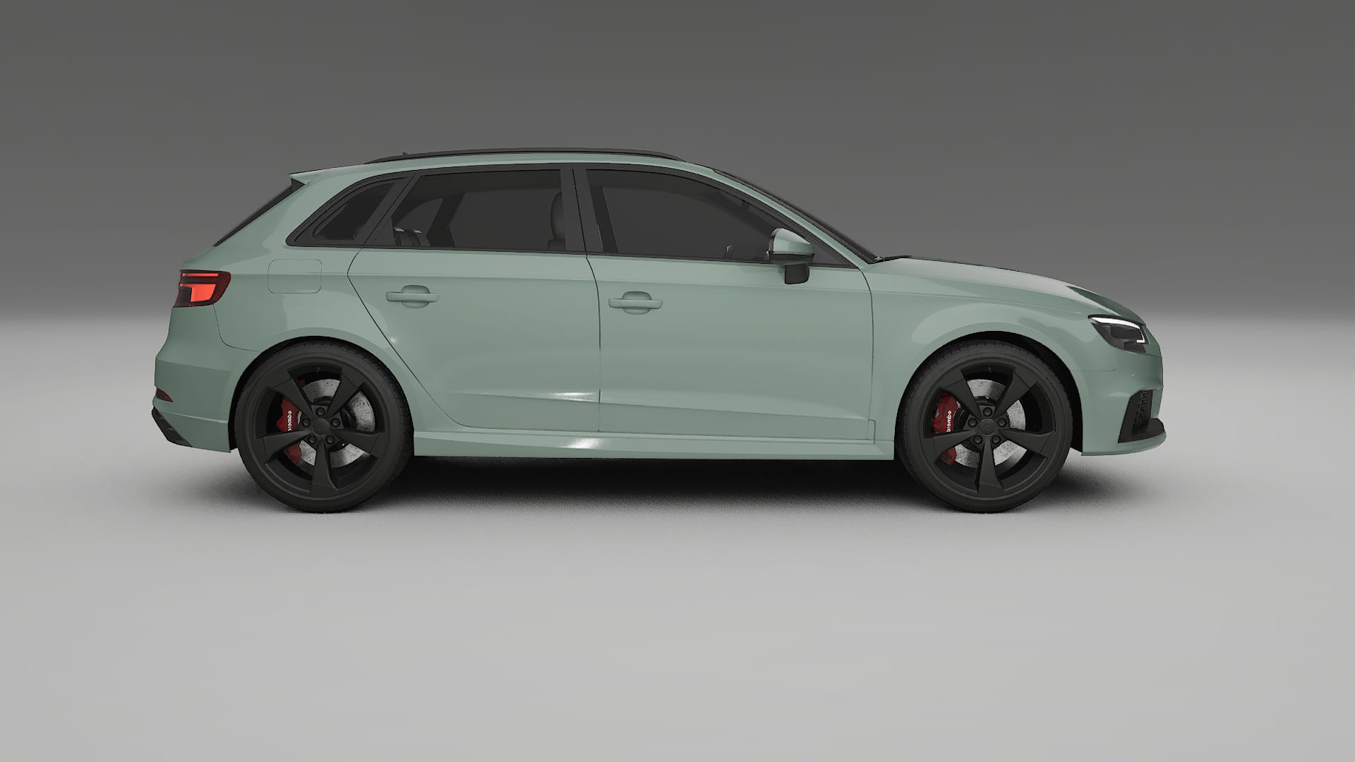 Audi RS3 Sportback 8V facelift LCI TPU Lackskyddsfilm | CINDER Färgskiftande PPF – Komplett Förskuret Kit