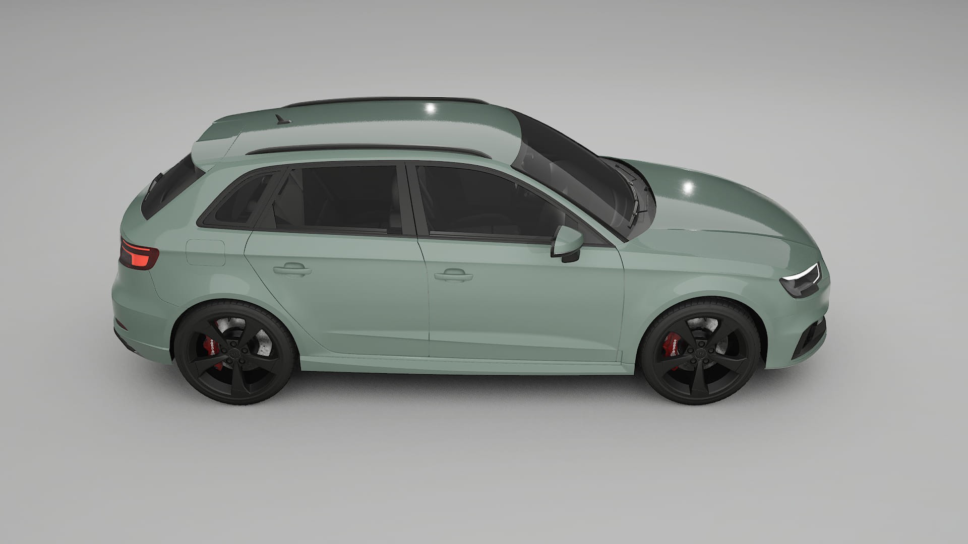 Audi RS3 Sportback 8V facelift LCI TPU Lackskyddsfilm | CINDER Färgskiftande PPF – Komplett Förskuret Kit