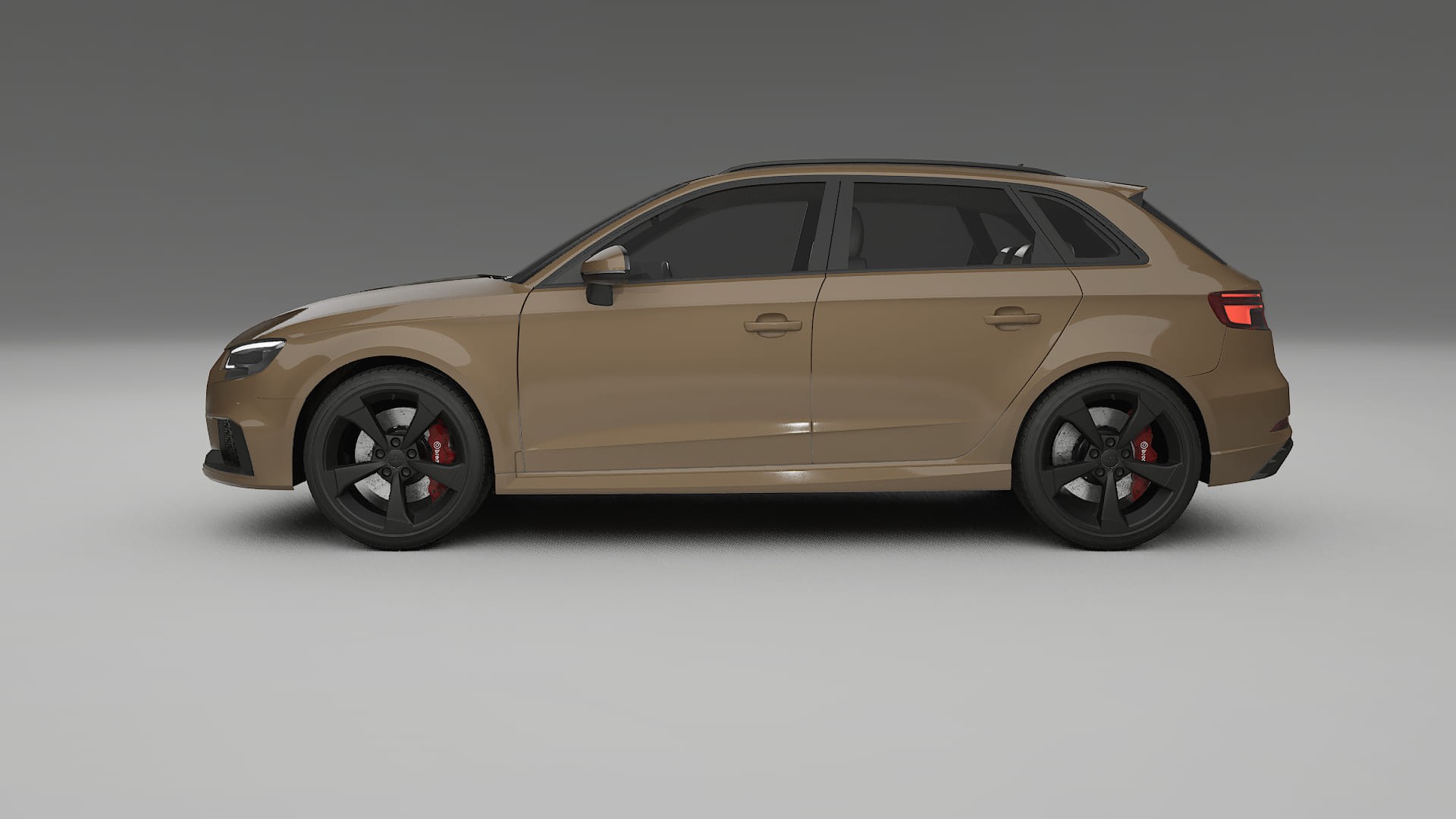 Audi RS3 Sportback 8V facelift LCI TPU Lackskyddsfilm | SAHARA Färgskiftande PPF – Komplett Förskuret Kit