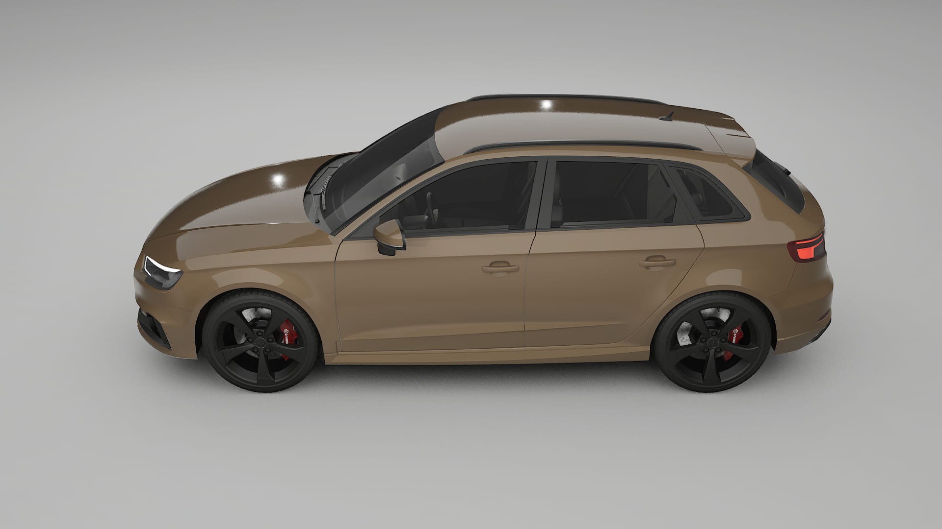 Audi RS3 Sportback 8V facelift LCI TPU Lackskyddsfilm | SAHARA Färgskiftande PPF – Komplett Förskuret Kit